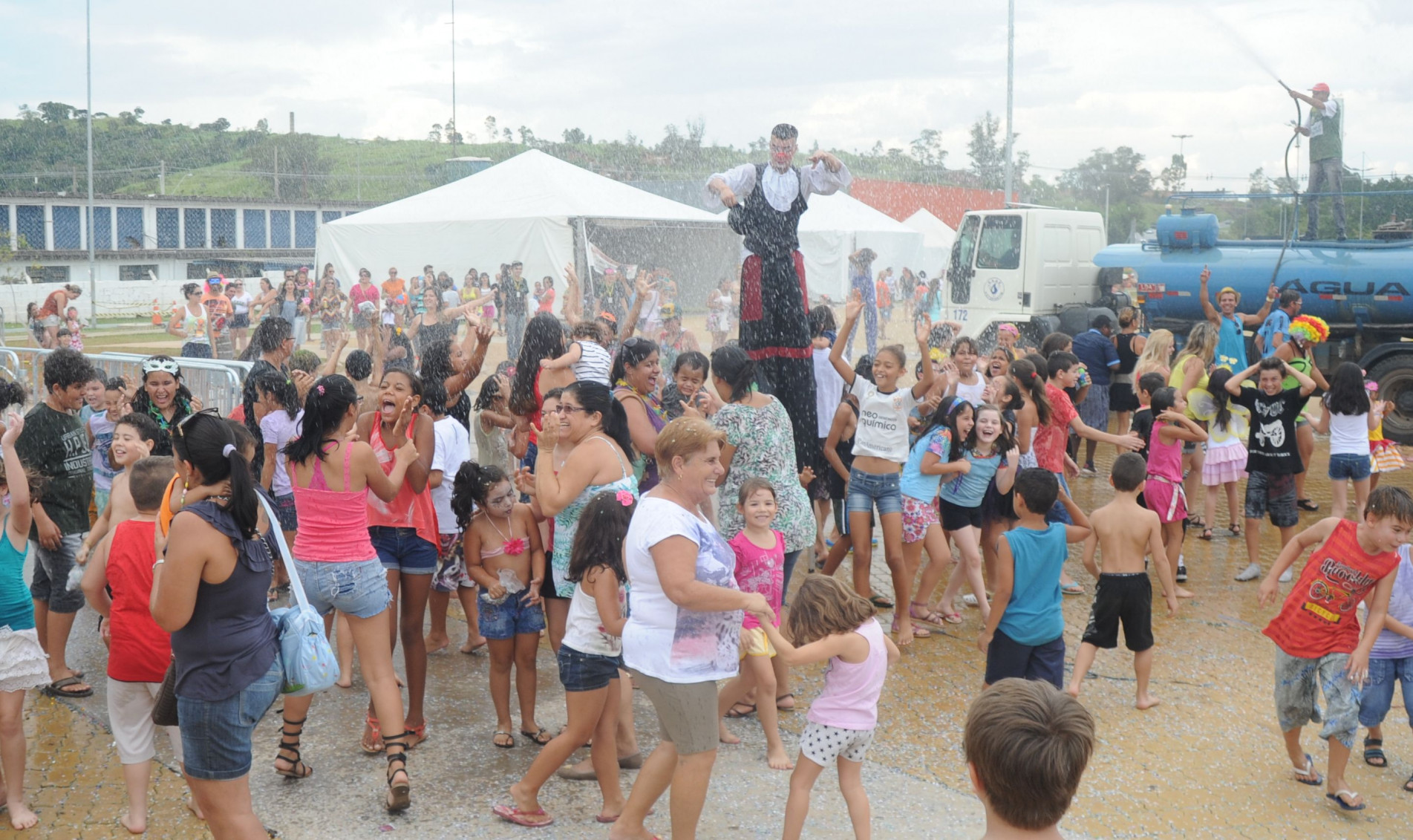 A praça Lecy de Campos, em Votorantim, já foi palco de muitos carnavais