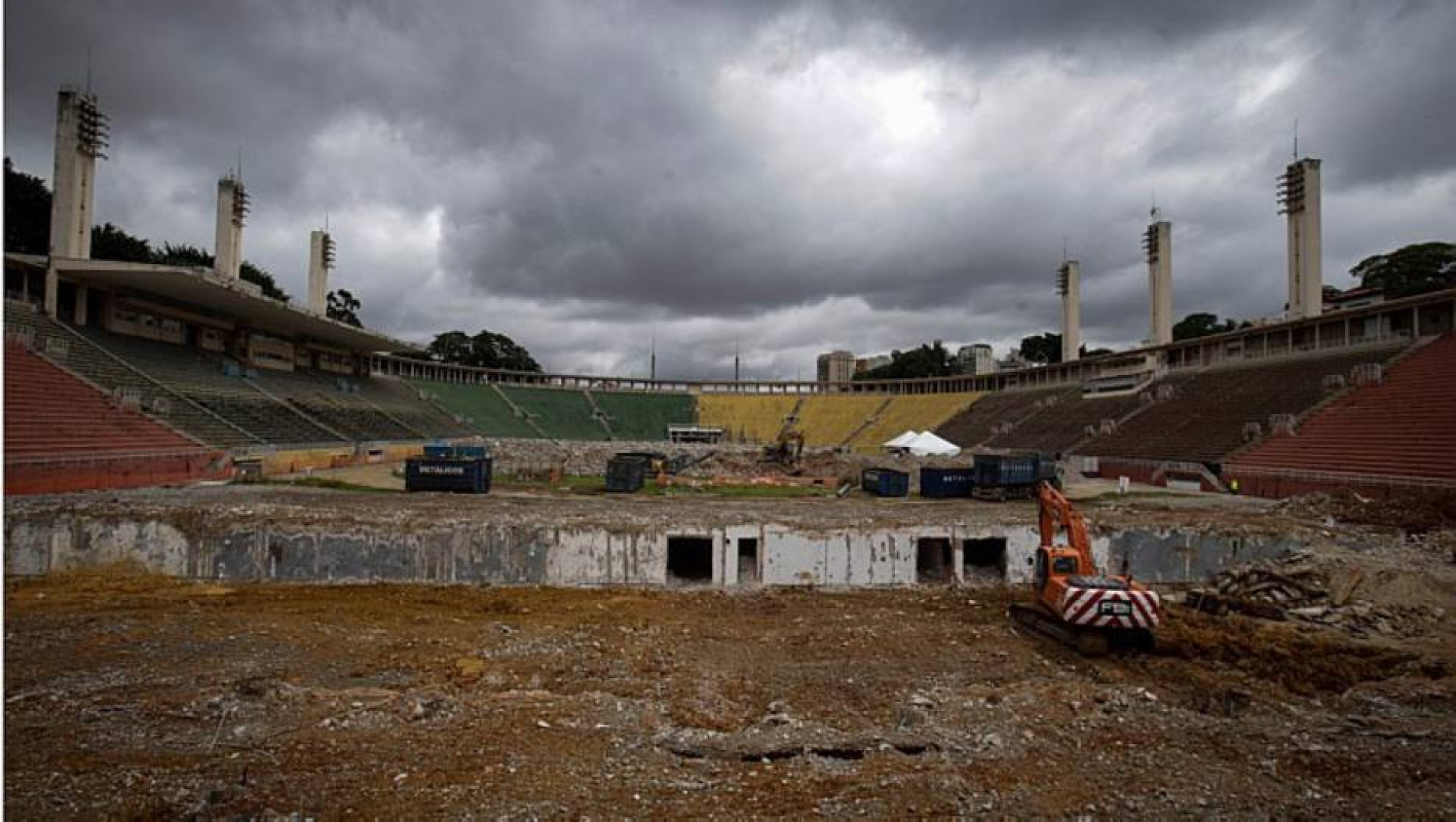Estádio está em obras desde junho de 2021