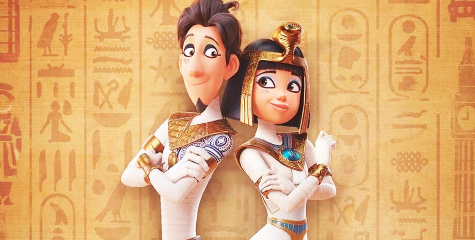 Protagonistas de 'As múmias e o anel perdido', Thut e Néfer