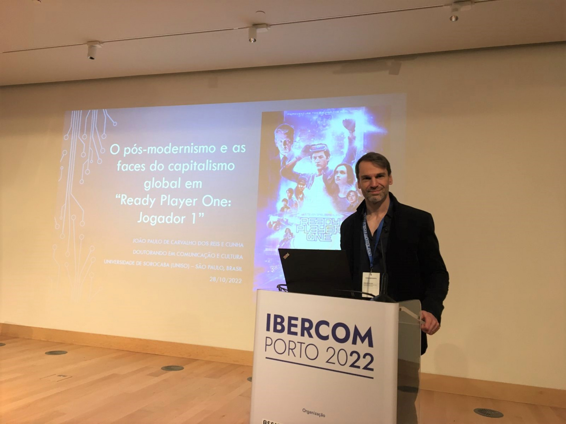 João Paulo em evento em Portugal que reuniu pesquisadores de várias partes do mundo