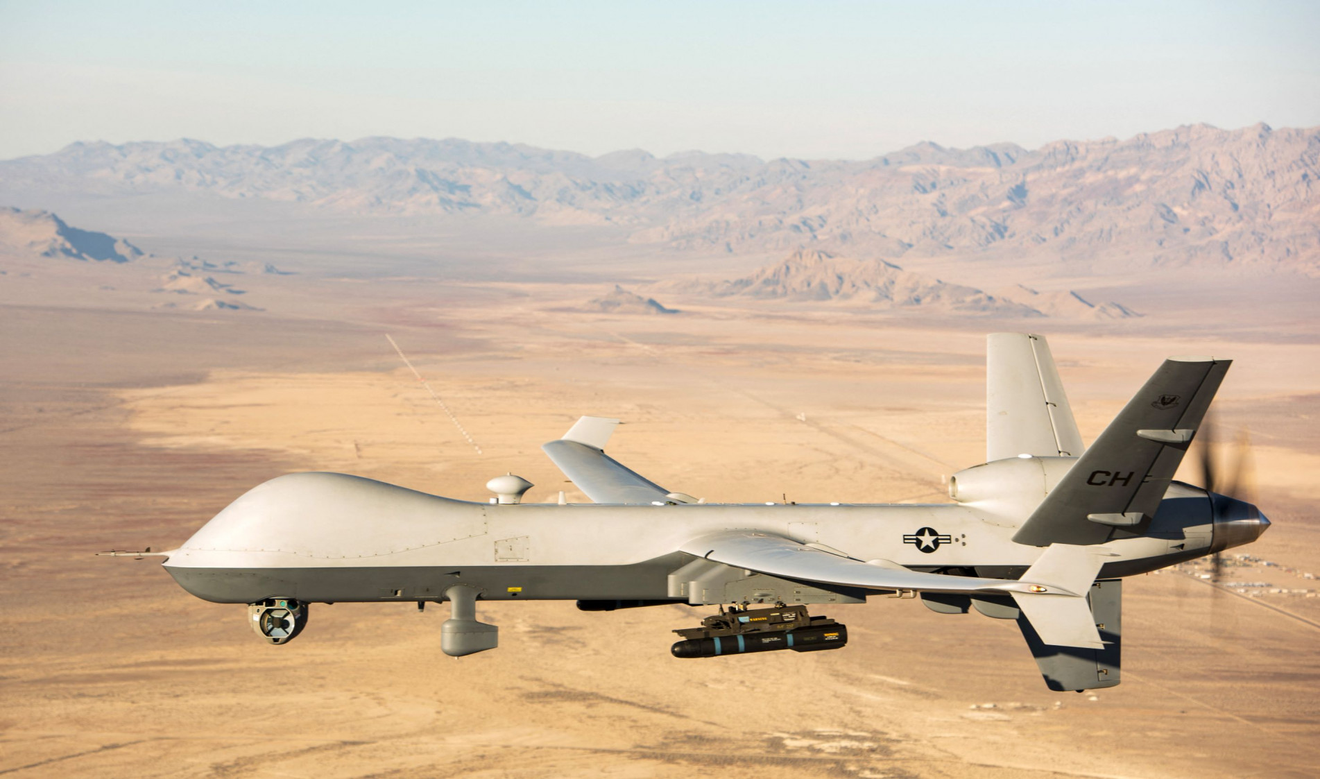 Imagem de um avião não tripulado MQ-9 Reaper