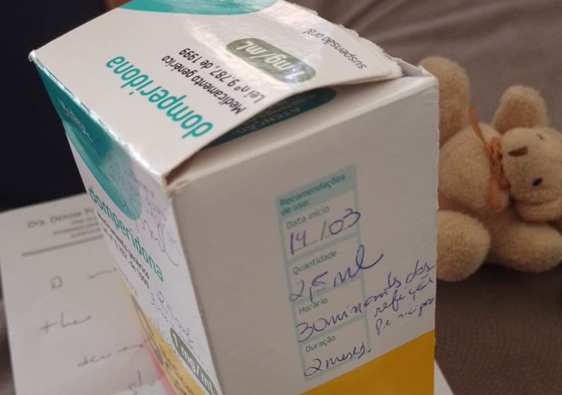 Medicamento precisa ser dado ao menino duas vezes ao dia