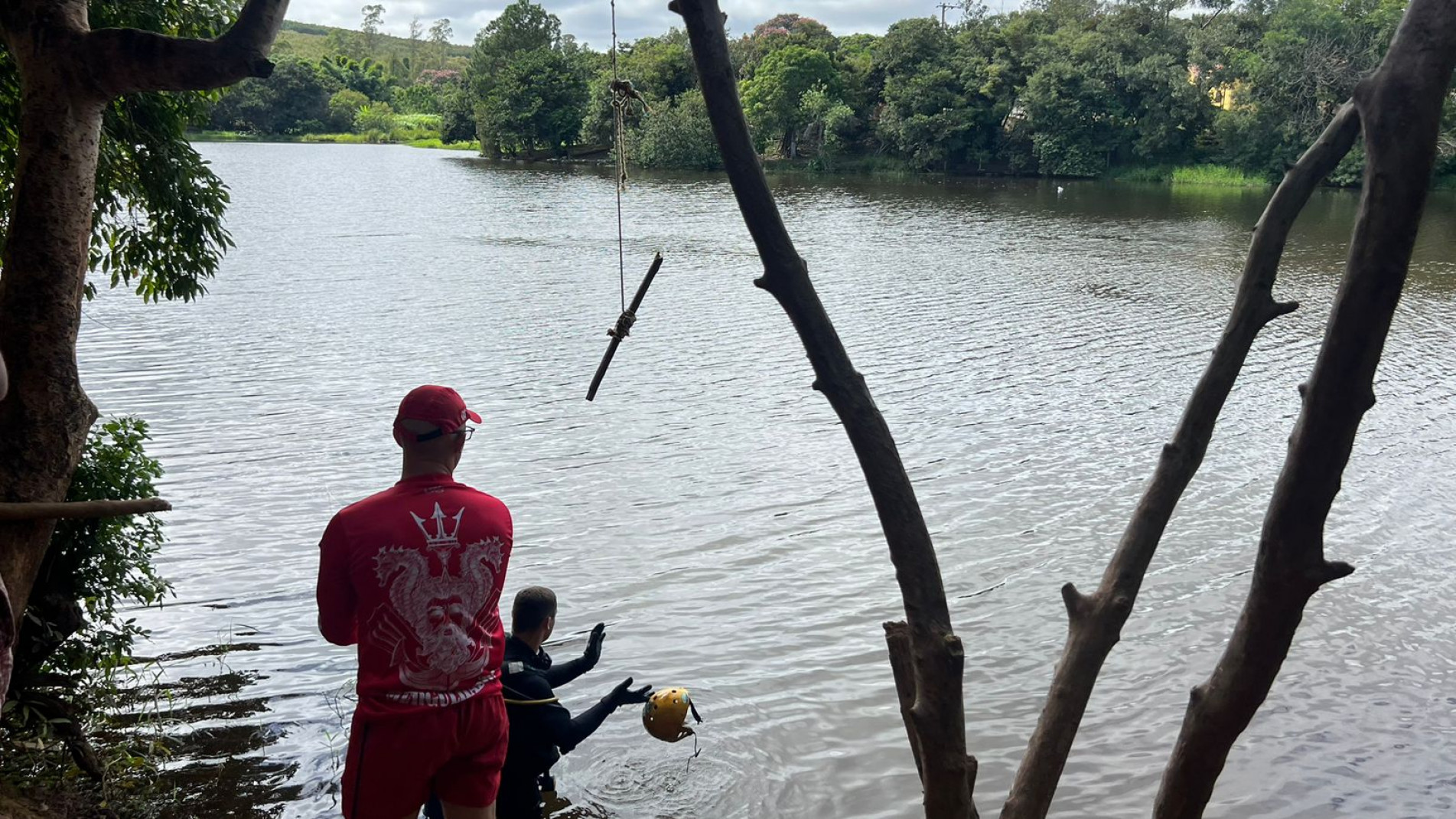 Corpo de Gilberto foi encontrado na lagoa na manhã desta terça-feira (28)