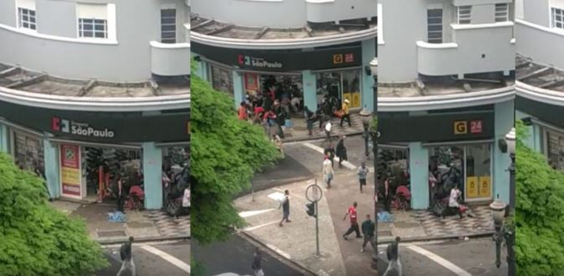 Mais de 50 usu&aacute;rios de drogas invadiram uma farm&aacute;cia, nesta sexta-feira (7), no centro de S&atilde;o Paulo