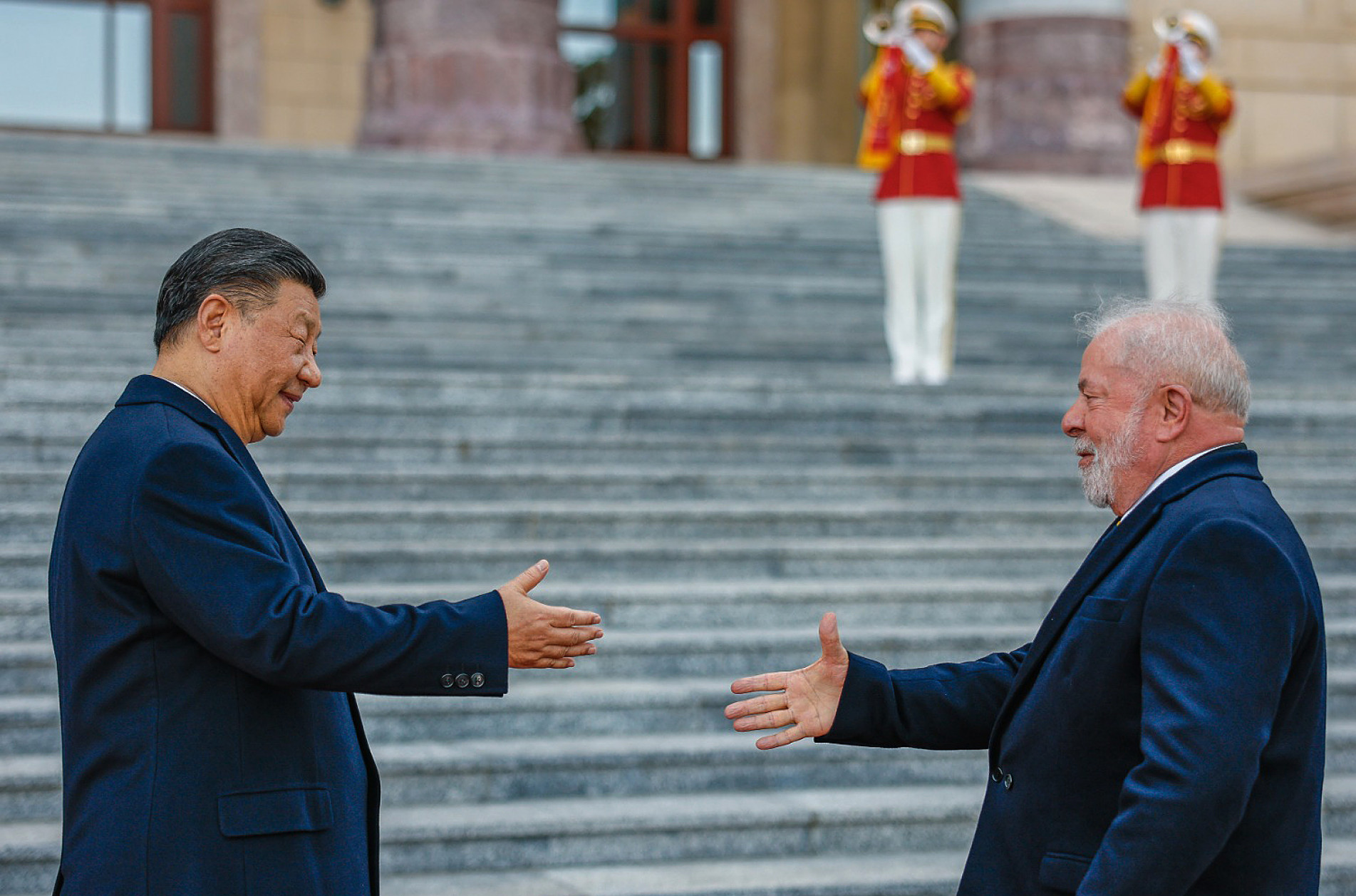 Xi Jinping recebeu Lula, ontem, no Grande Palácio do Povo