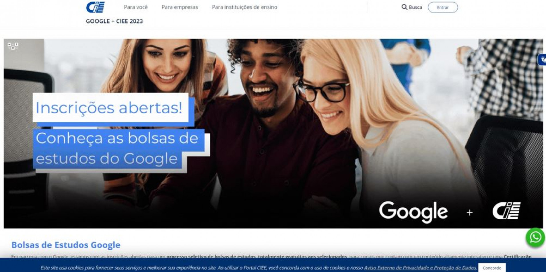 Inscrições e os cursos estão disponíveis no formato on-line