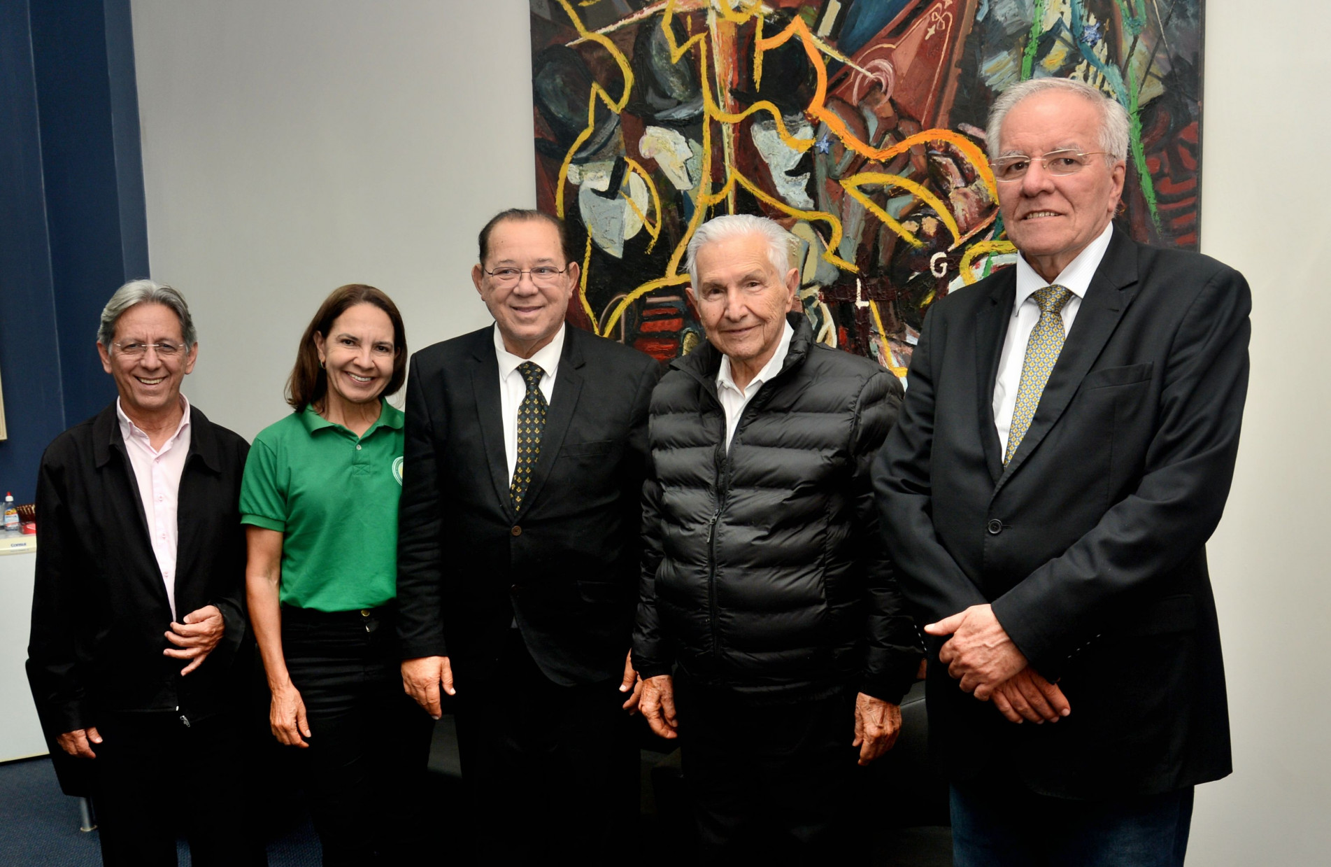 Arquiariano Bits Leão, Jussane Guimarães, Múcio Bonifácio Guimarães, Laelso Rodrigues e Ademir Cândido da Silva