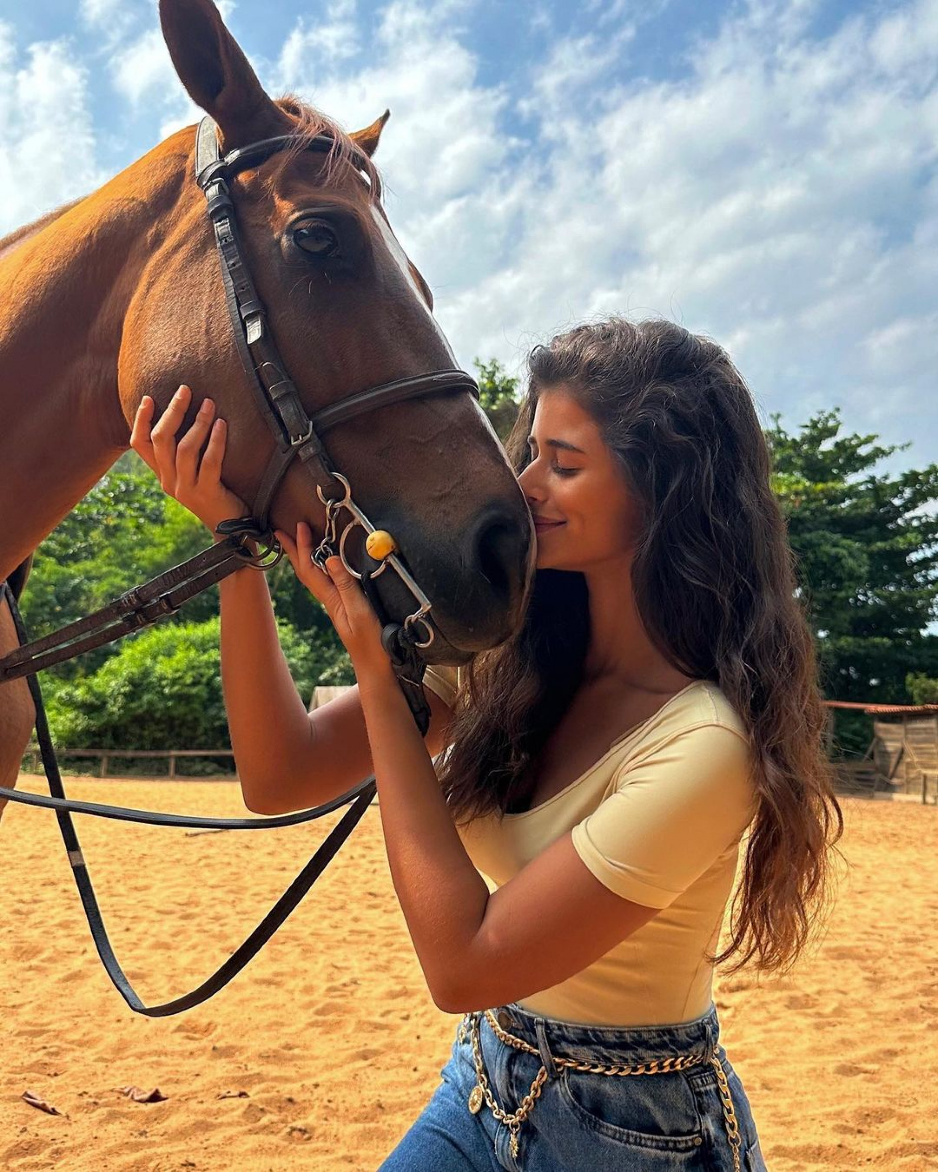 Isadora Cruz, a Rosa, em preparação para 
