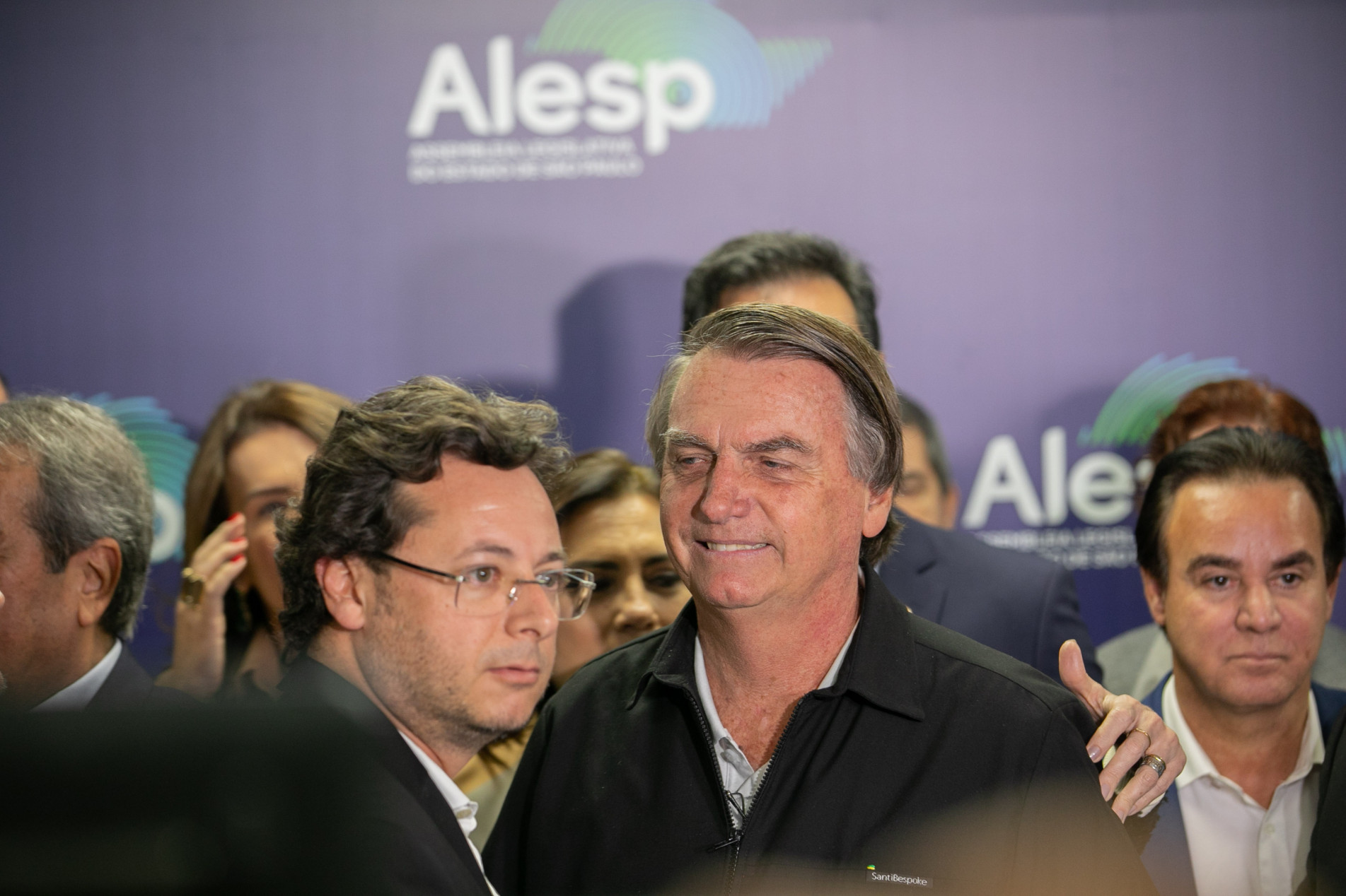Bolsonaro visitou a Alesp acompanhado de apoiadores