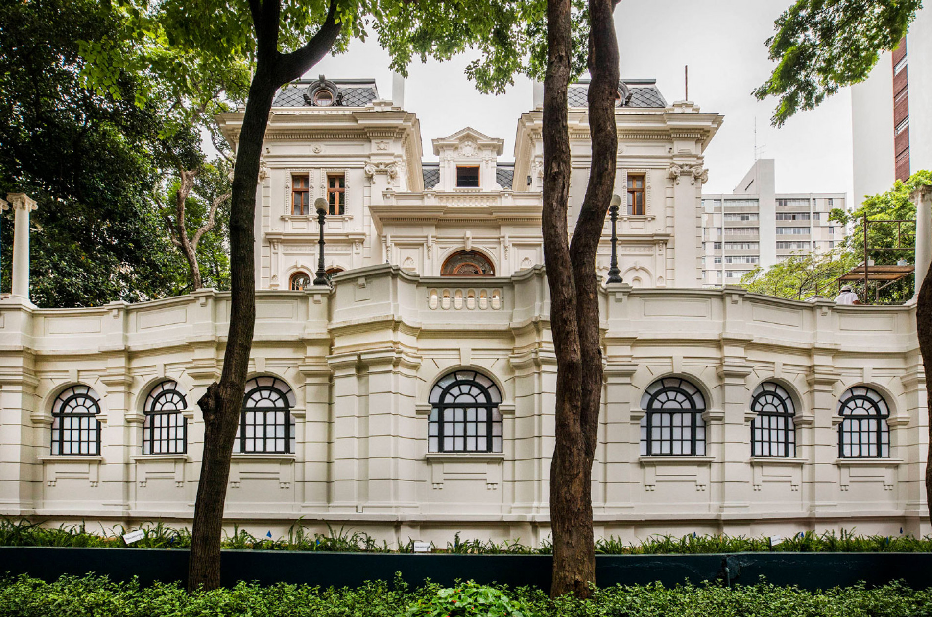 Fachada do casarão que abriga o Paço das Artes, no bairro Consolação, na capital paulista