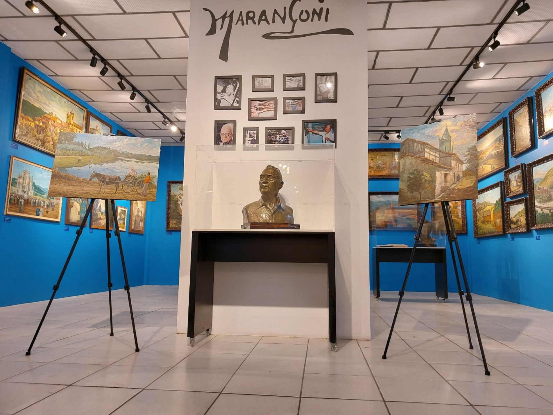 São mais de 30 obras de Ettore Marangoni distribuídas no museu