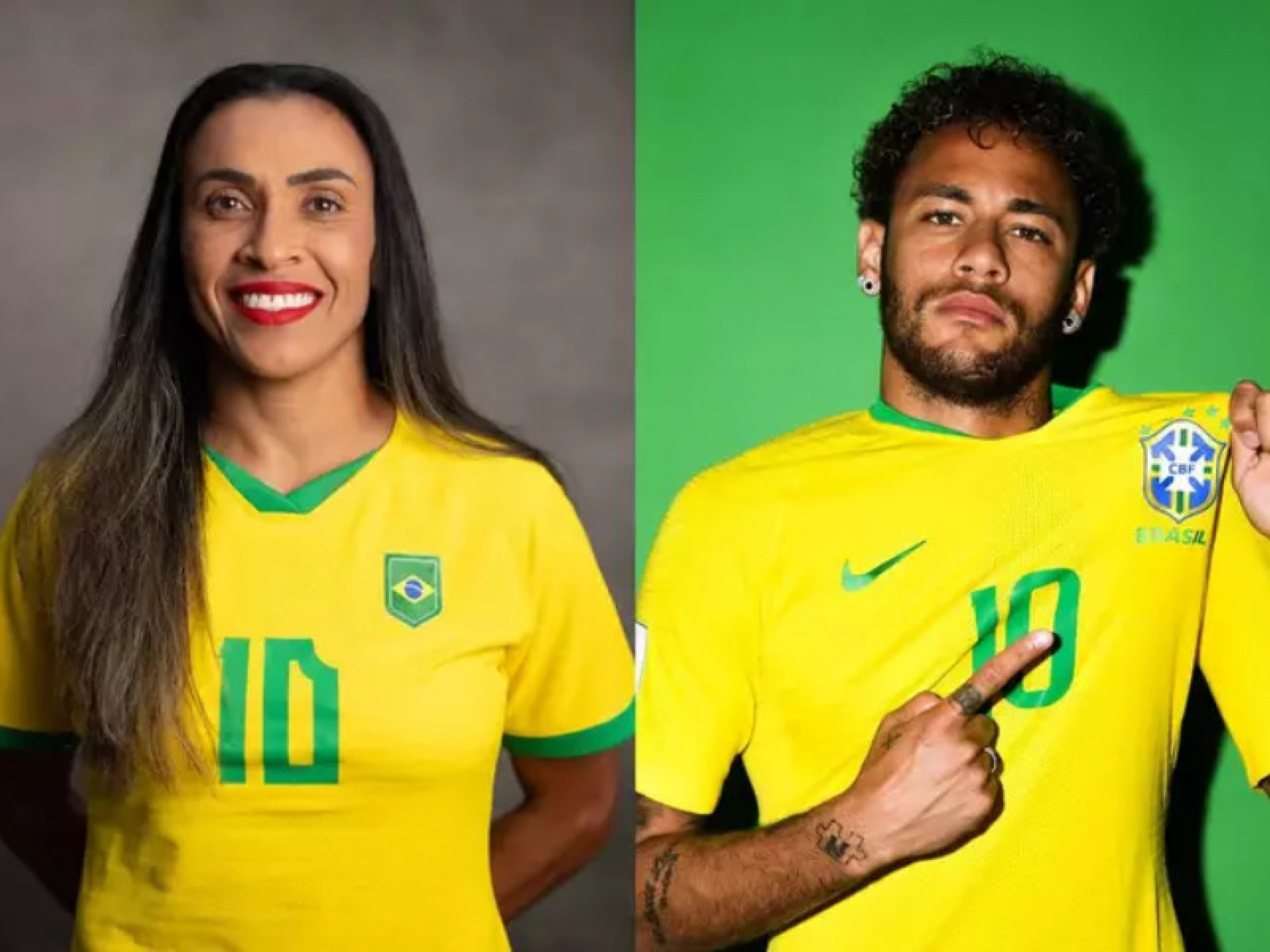 Os números de Marta estão muito abaixo do que recebe Neymar