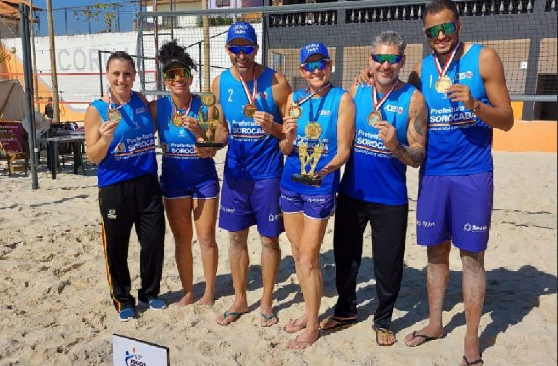 Os atletas sorocabanos da modalidade de vôlei de praia