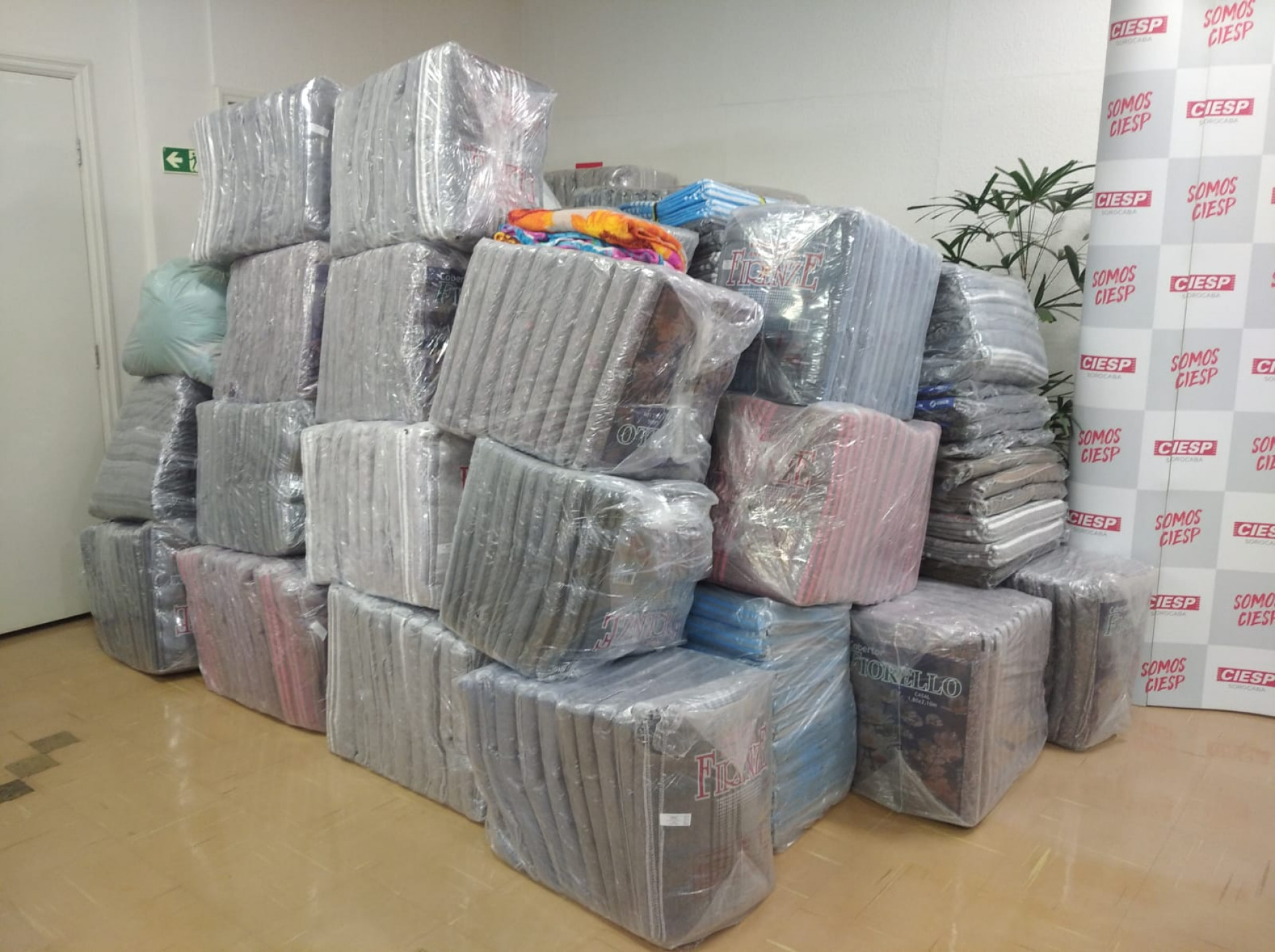 Cobertores foram entregues hoje ao Fundo Social de Solidariedade (FSS)