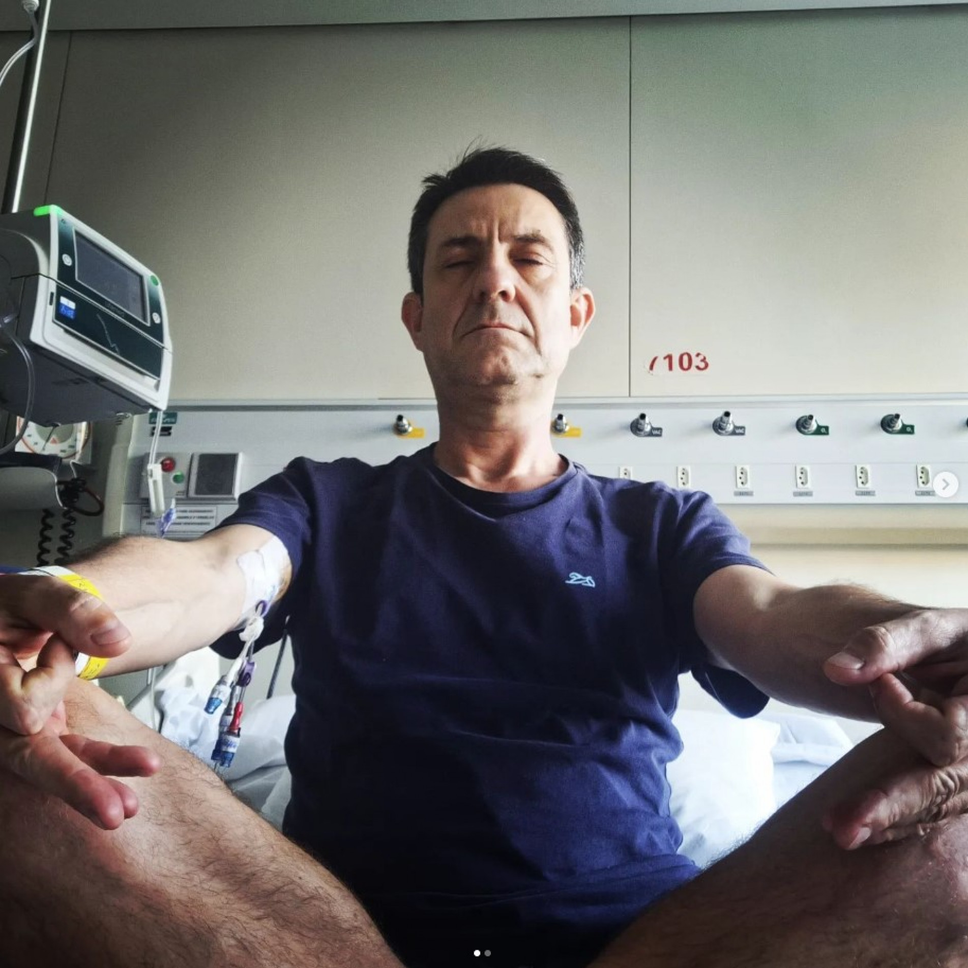 O empresário Eric Moreno, em sua nova rotina no Incor