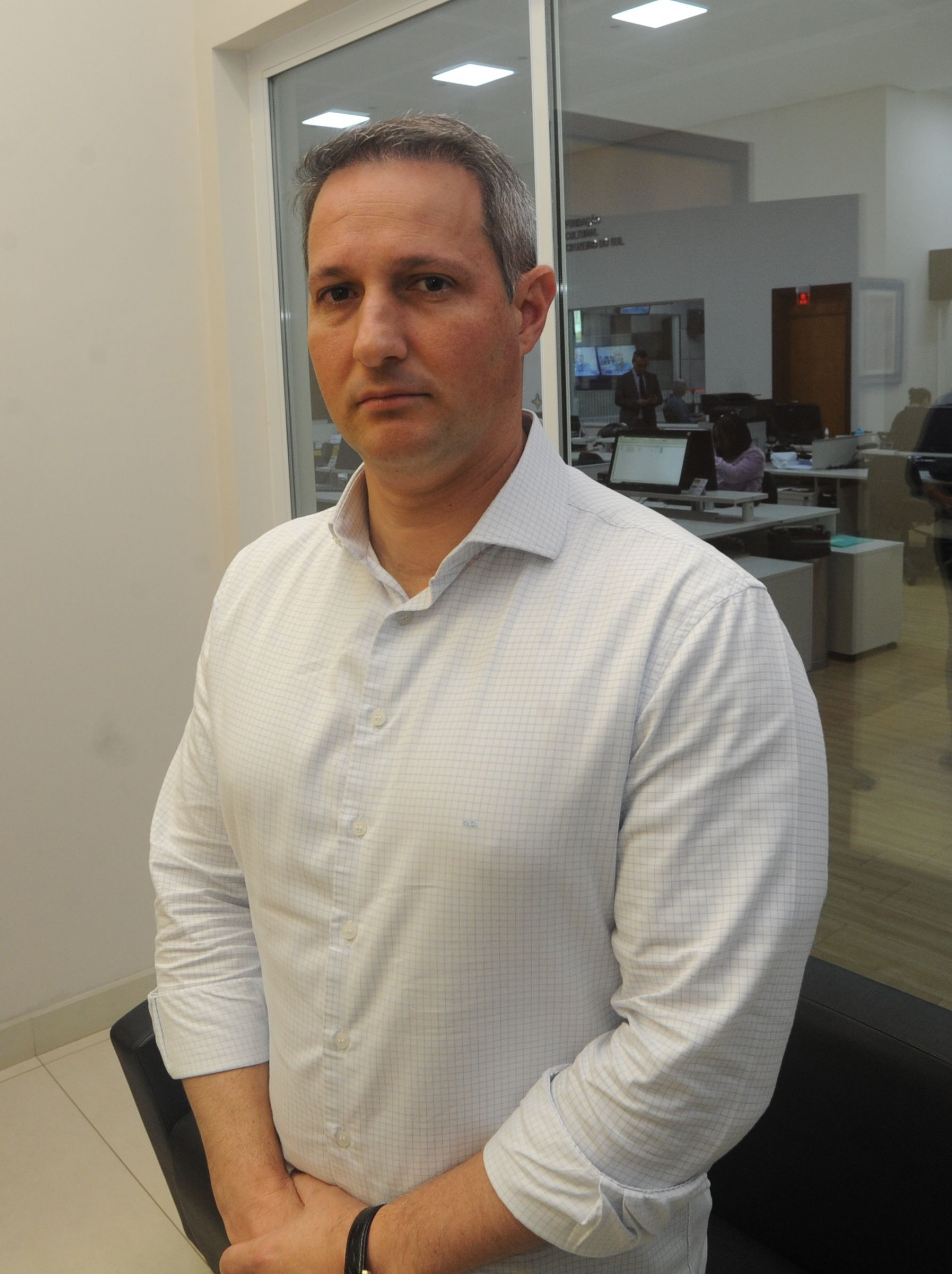 O secretário de Segurança Pública do Estado, Guilherme Derrite