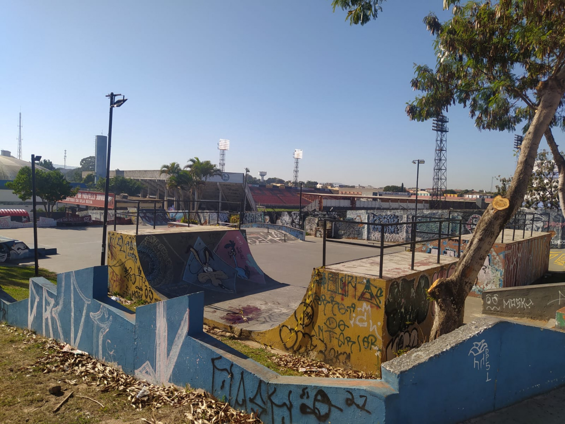 Pista de skate onde crime ocorreu
