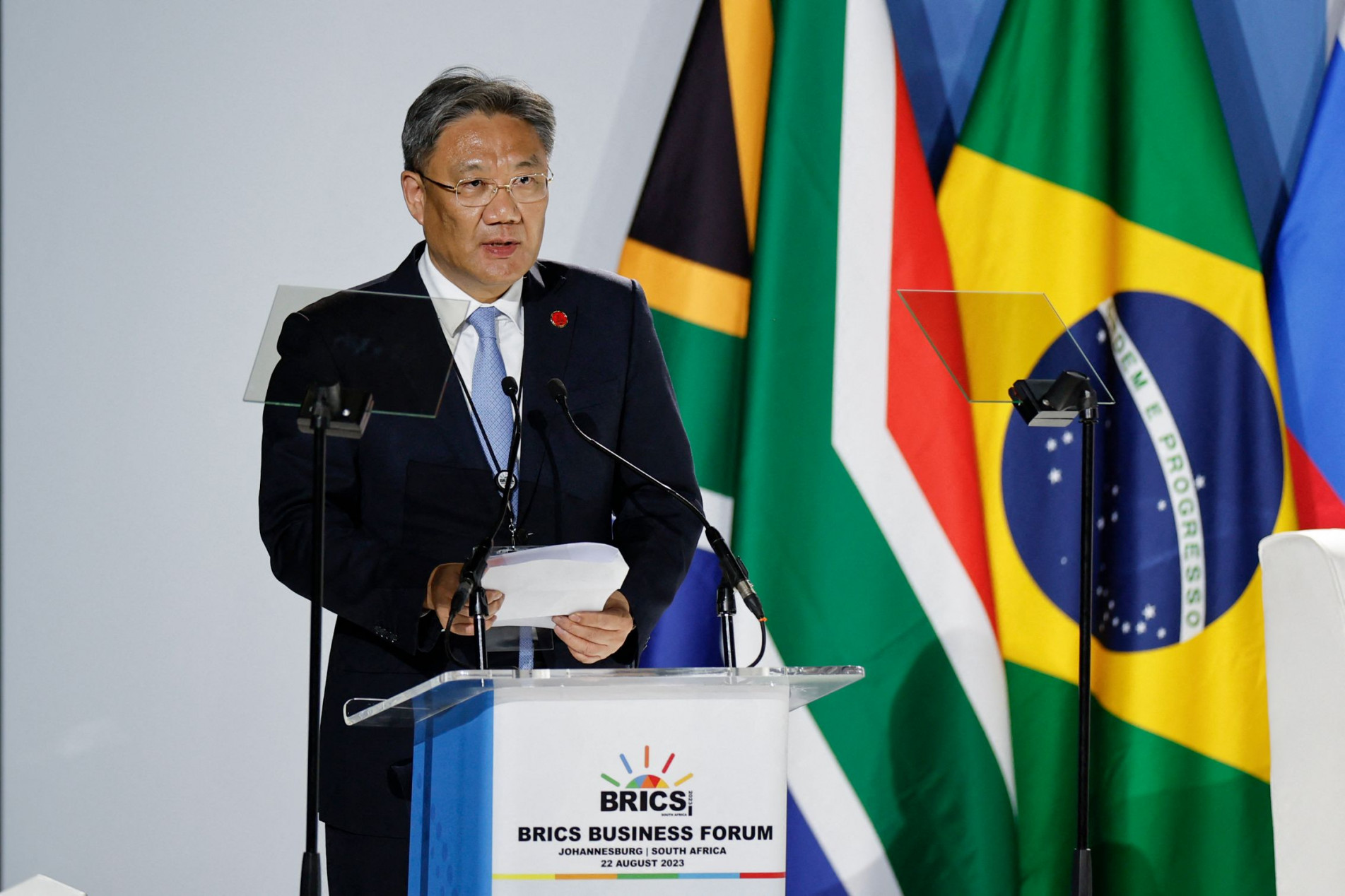 Wang Wentao, ministro do Comércio da China, que quer a ampliação do bloco