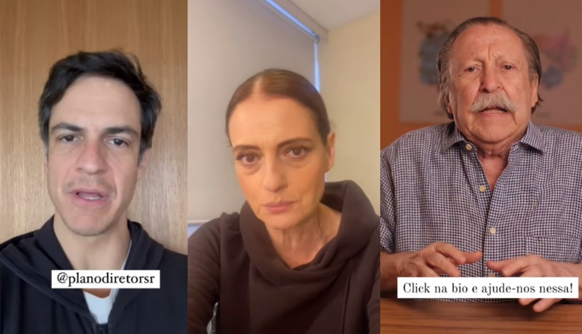 Os atores Mateus Solano e Denise Fraga e o escritor Pedro Bandeira se manifestaram contrários ao novo Plano Diretor de São Roque