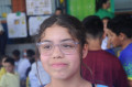Sabrina, de 11 anos, gostou do encontro - FÁBIO ROGÉRIO (22/8/2023)