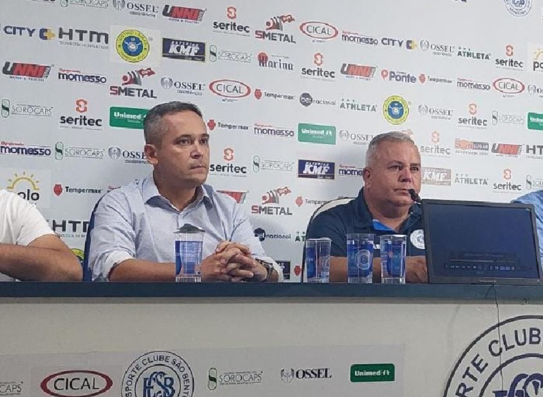 Juliano Amorim, diretor, e o presidente Almir Laurindo