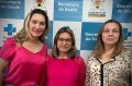 Da esq. para a direita: as autoridades sanit&aacute;rias do munic&iacute;pio Dra. Ilda e Dra. Beatriz, e entre elas, a supervisora de monitoramento da &aacute;gua Ana Paula - VIGIL&Acirc;NCIA SANIT&Aacute;RIA DE SOROCABA