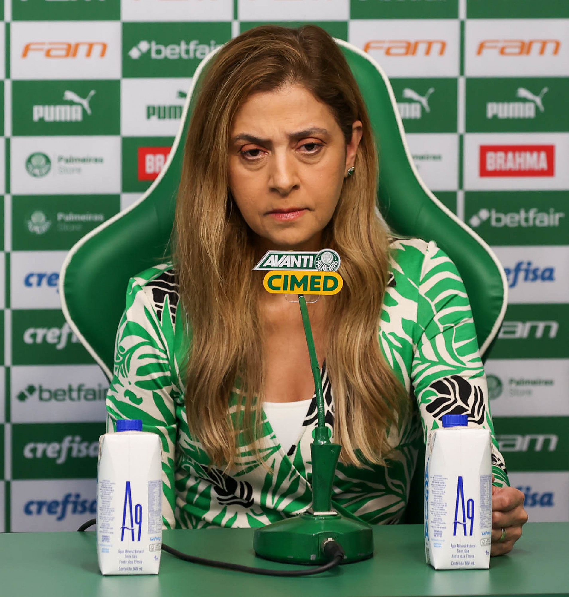 Leila Pereira, presidente do Palmeiras