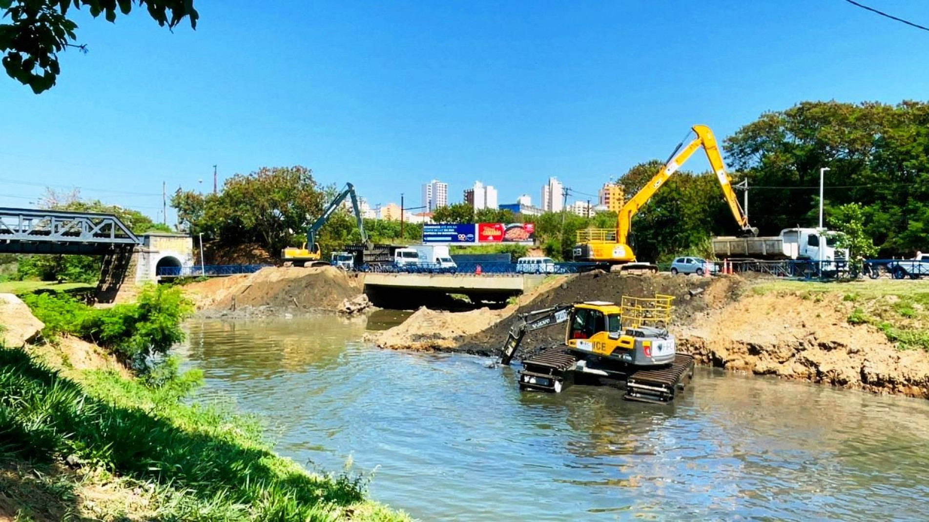 Desassoreamento do rio Sorocaba contempla todo o trecho urbano