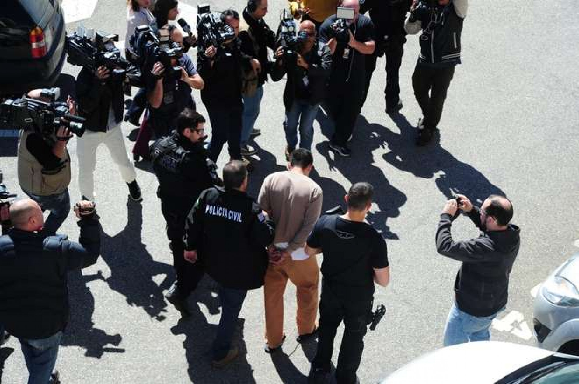 Everton é levado pelos policiais civis, em 2018

