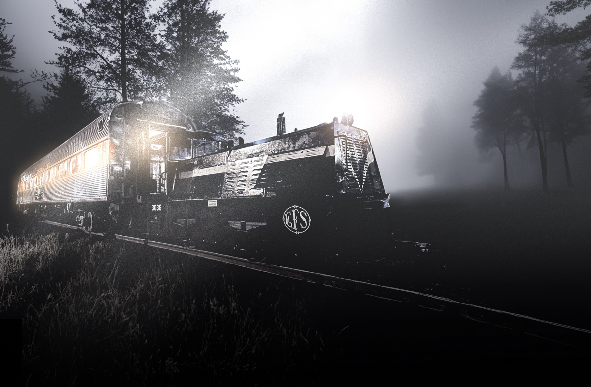 Trem histórico foi caracterizado para a realização dos passeios