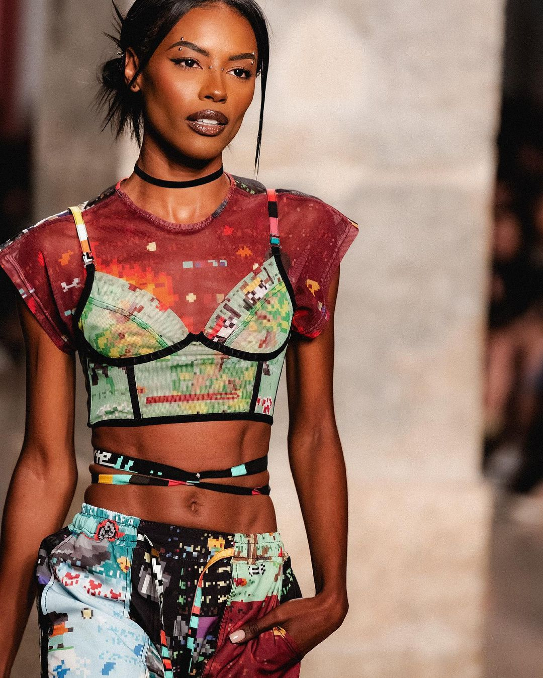 A atriz e modelo Sharam Diniz