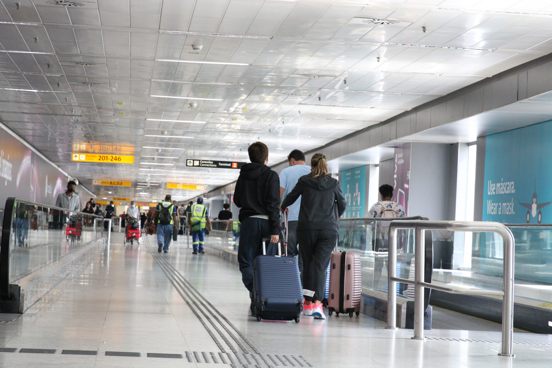 Uma quadrilha fazia a troca no Aeroporto de Guarulhos
