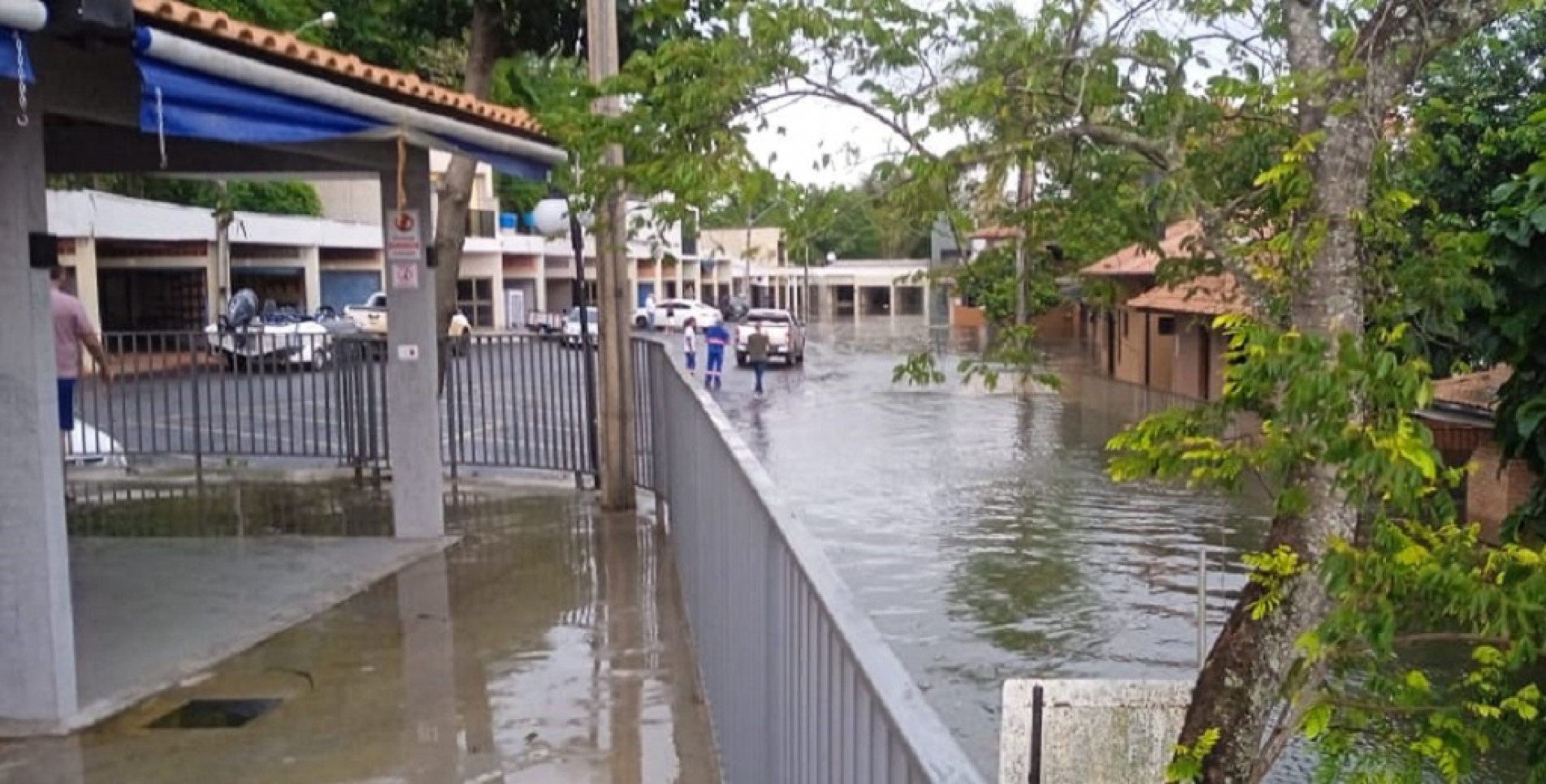Região no Paraná é atingida pelas fortes chuvas desta segunda-feira (30)