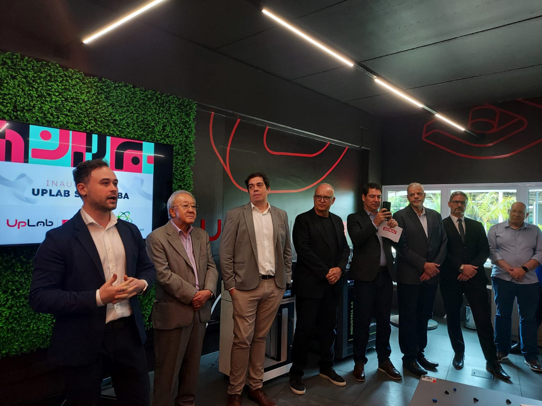 Autoridades e empresários participaram da cerimônia de abertura dos trabalhos do UpLab em Sorocaba