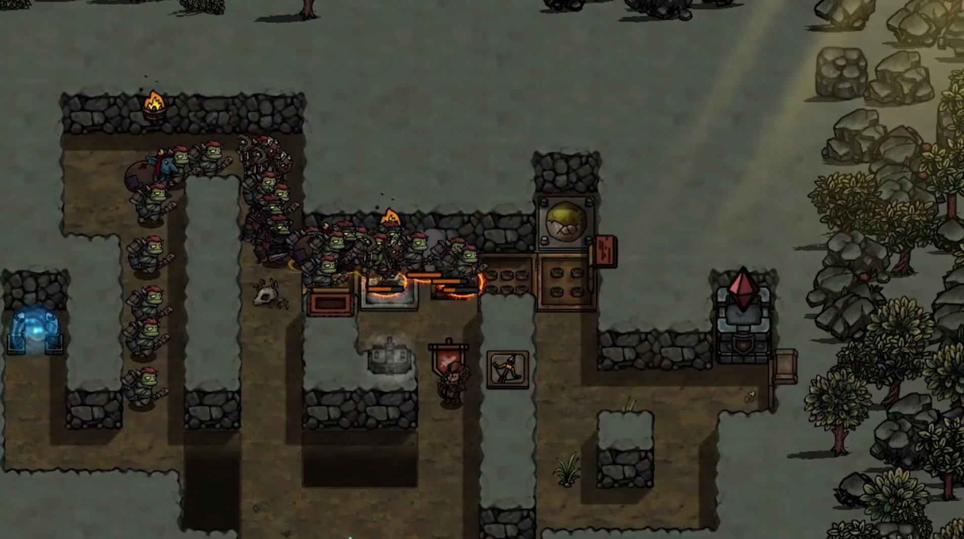 Coloque totens, armadilhas, invoque guardas e lance magias para repelir monstros