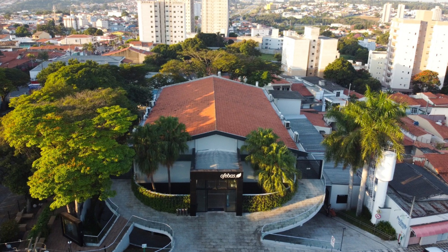 Vista aérea da unidade Santa Rosália