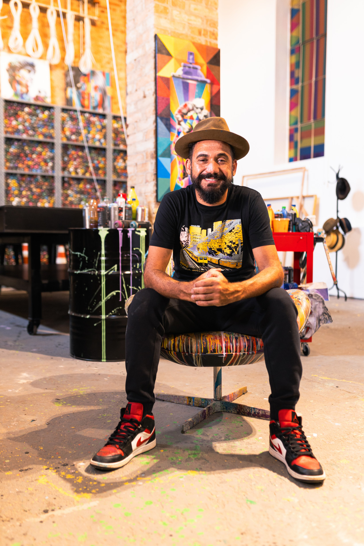 Ateliê de Eduardo Kobra pode ser visitado