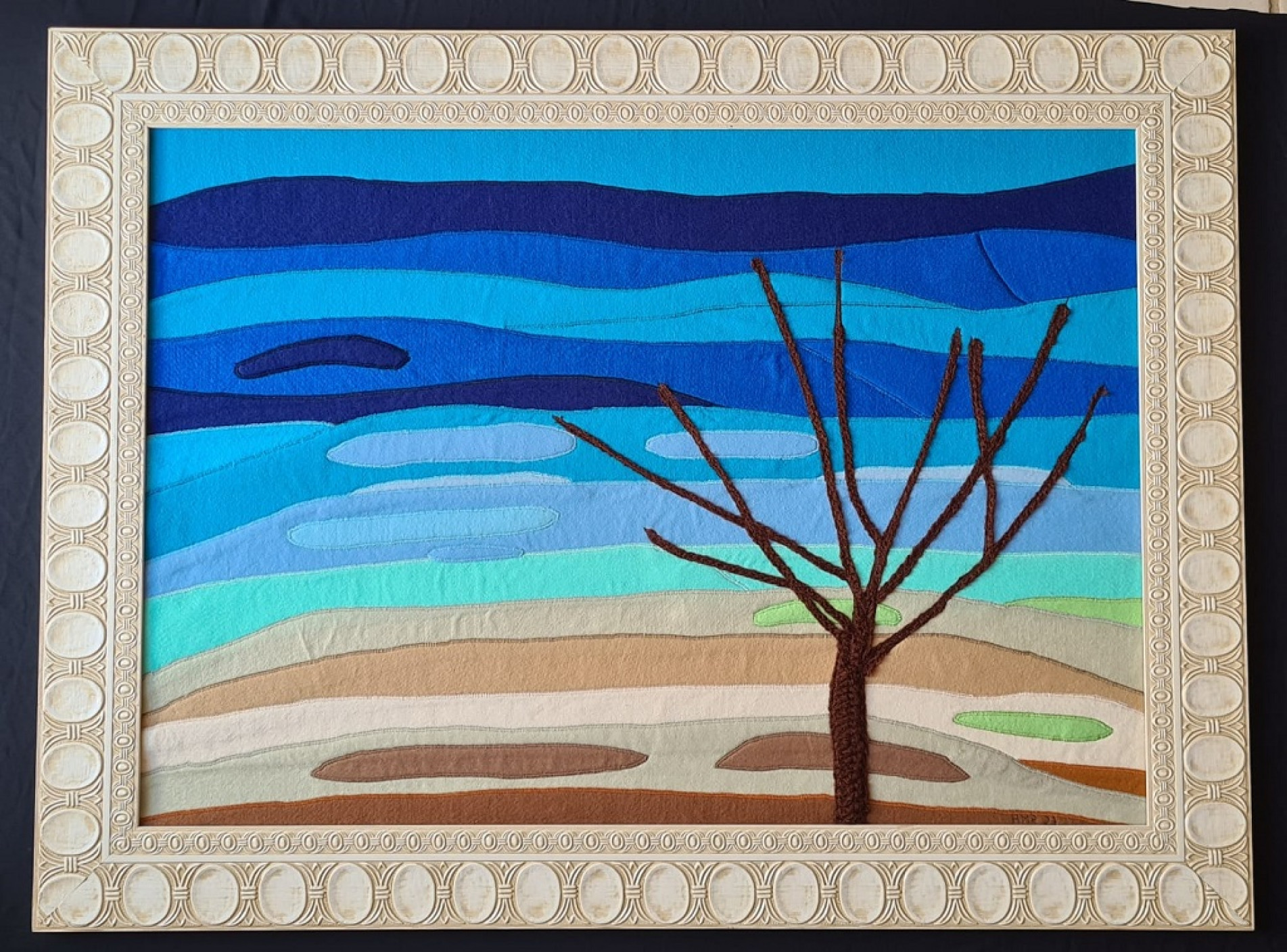 Trabalhos de Ana Maria Reis bordados e costuras