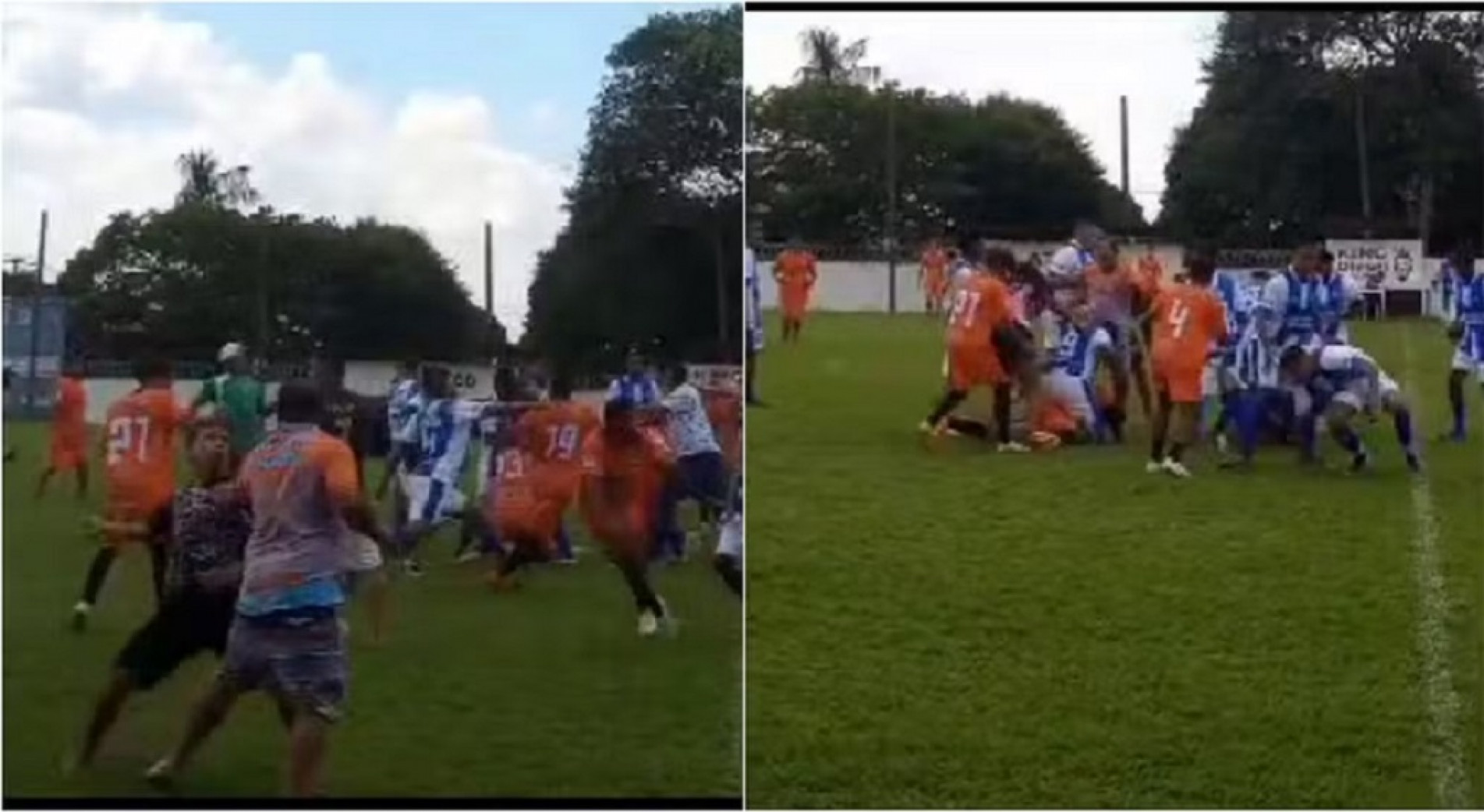 Jogo entre Amigos do Cajuru e Beco FM, no Éden, terminou em confusão