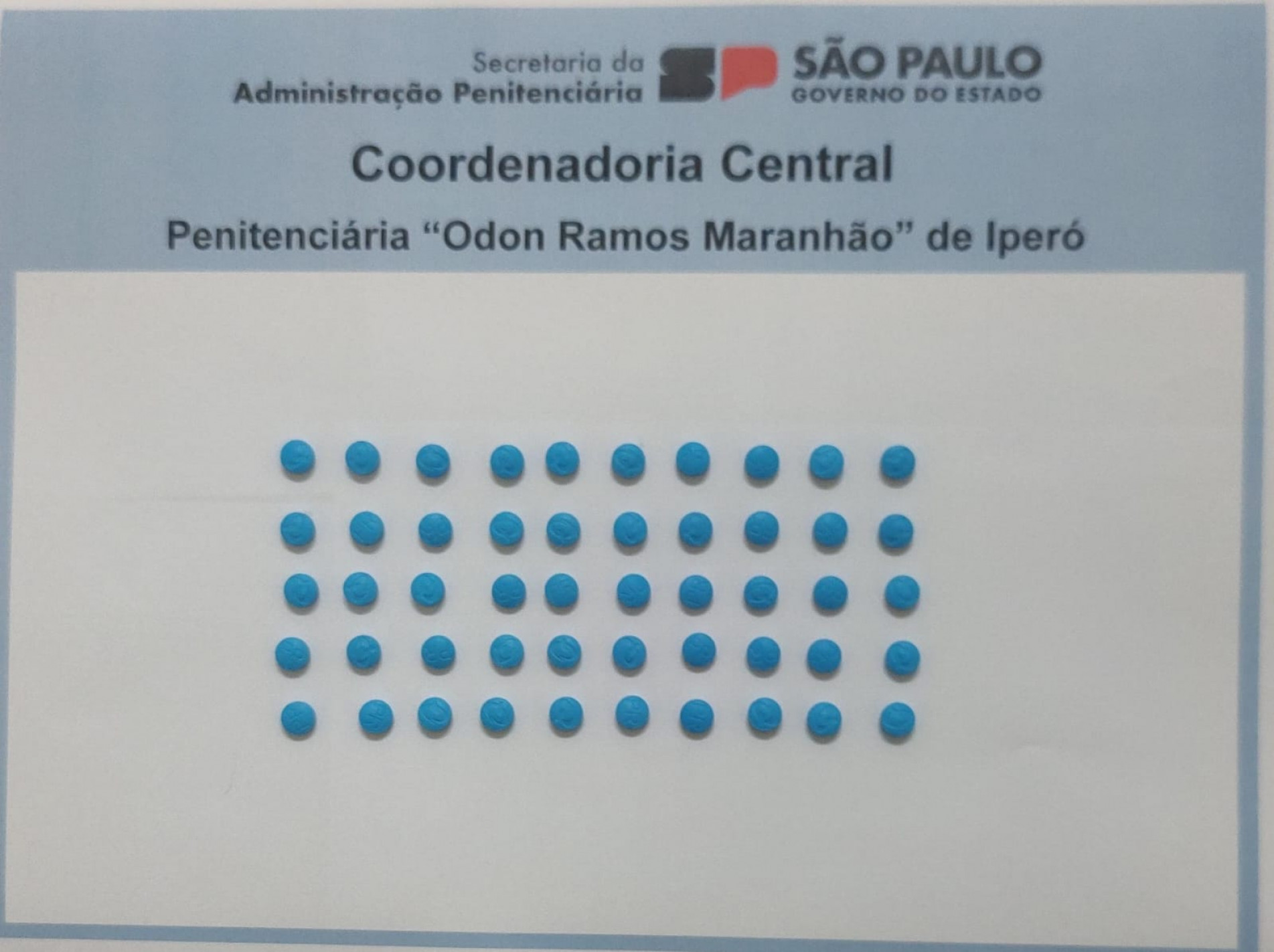Comprimidos de droga sintética foram encontrados na barra da calça da visitante