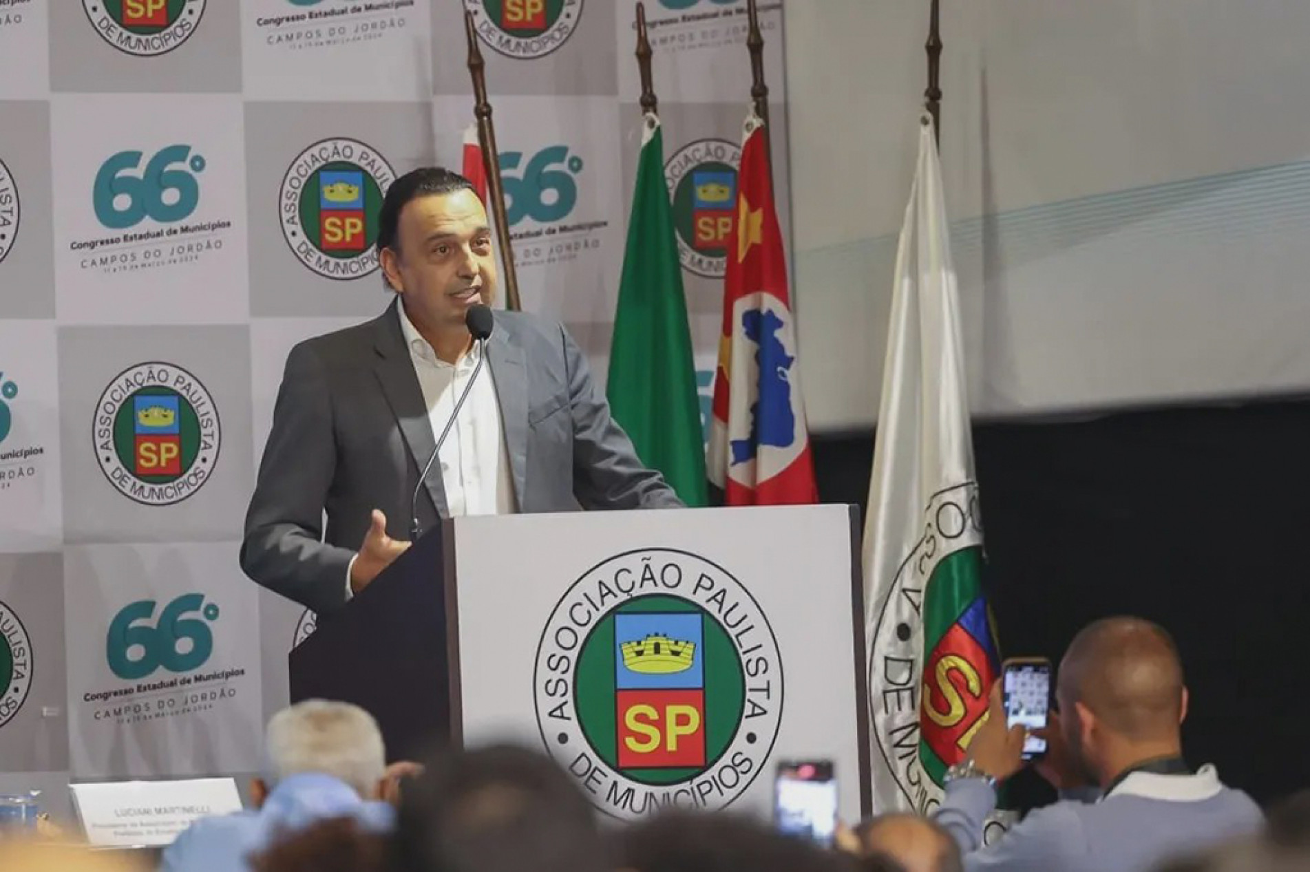 Felicio Ramuth durante o Congresso Estadual dos Municípios