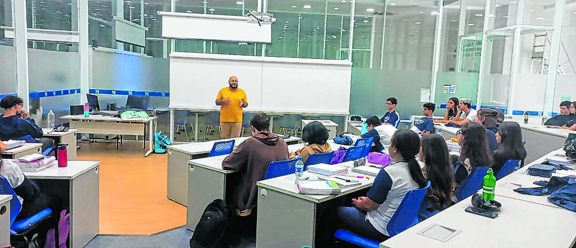 As palestras se tornam conversas sobre a profissão e a realidade do mercado de trabalho 