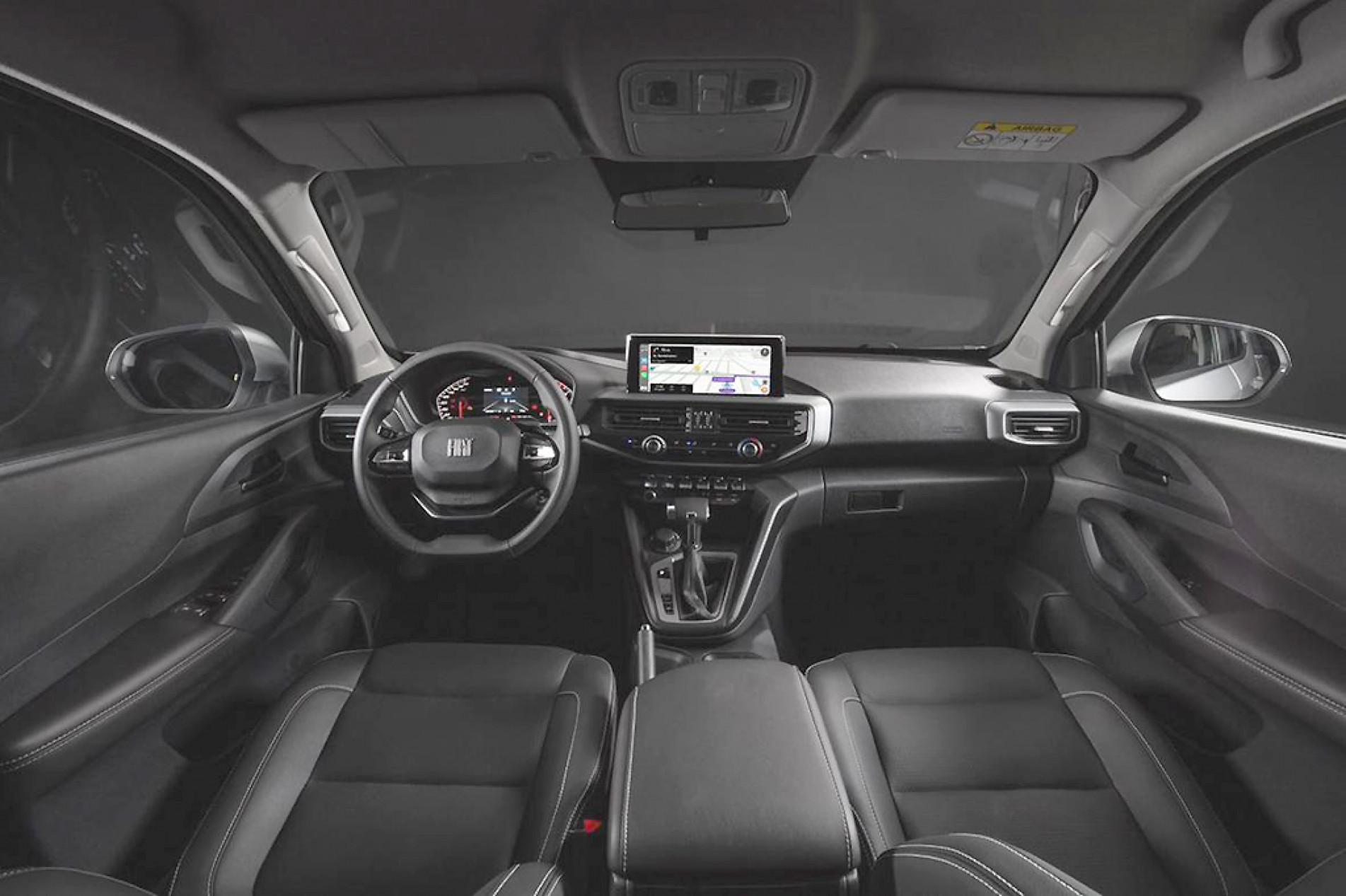 Por dentro, os mais atentos vão logo notar muitos itens de modelos Peugeot
