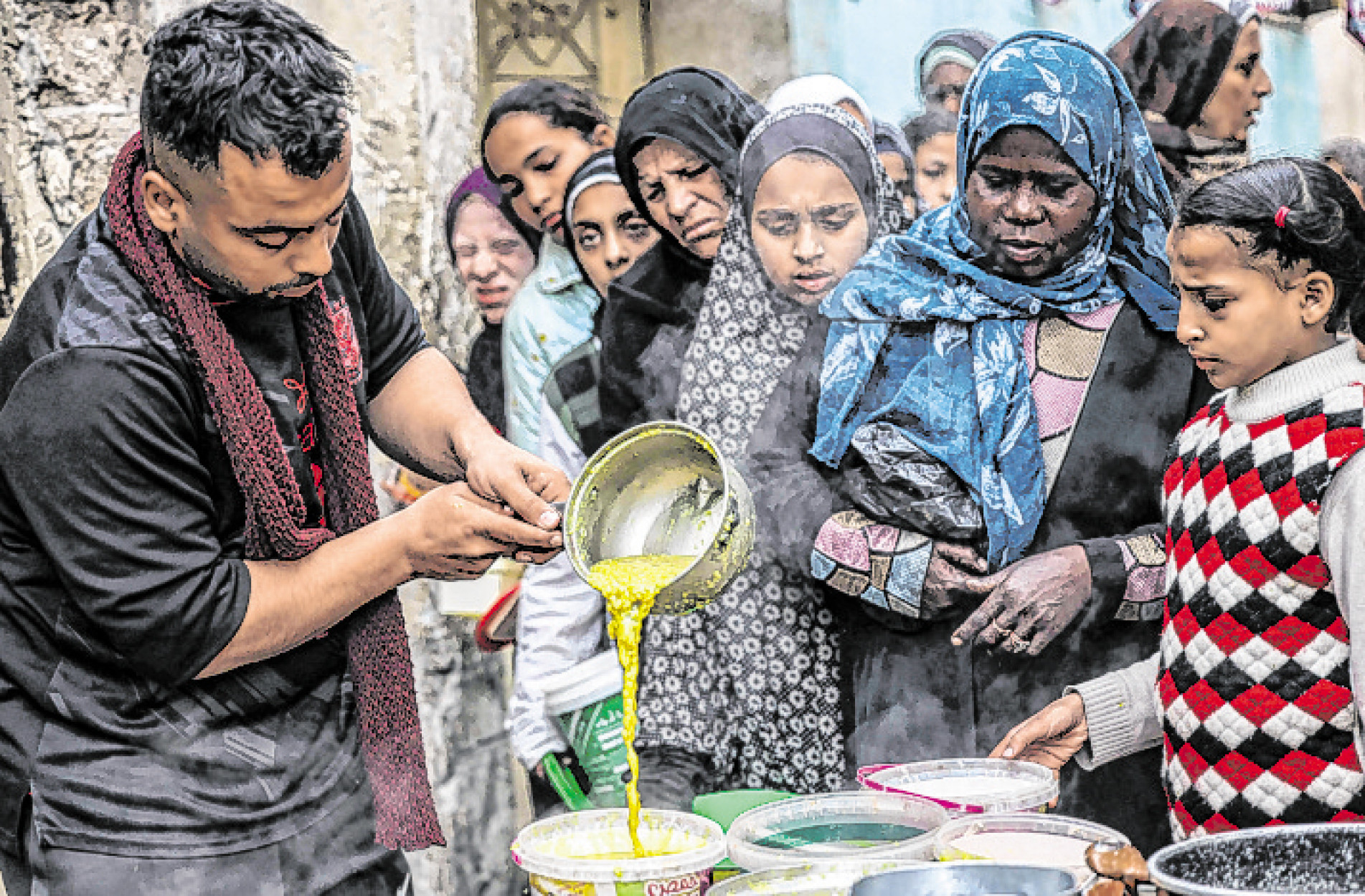 Um milhão de palestinos se refugiou na região de Rafah 