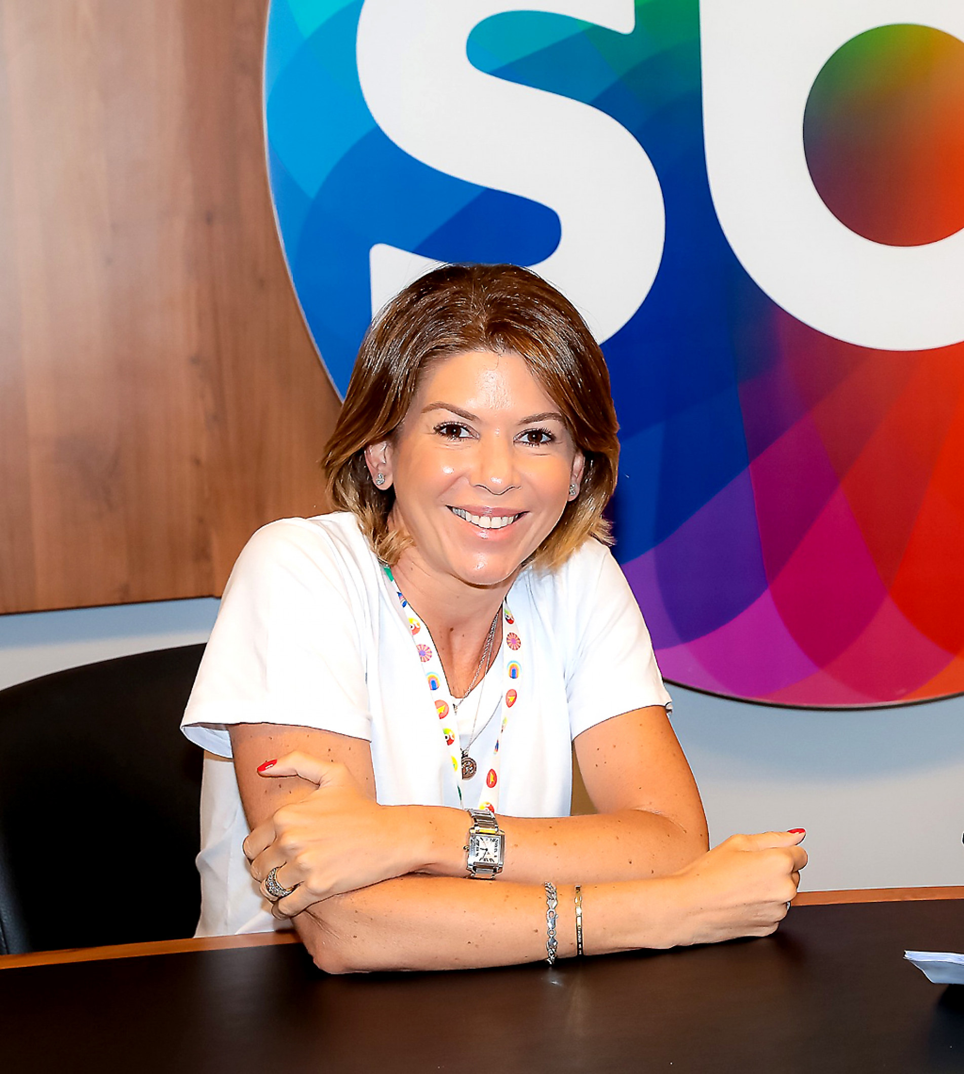 Daniela Beyruti é a principal executiva do SBT. Nada de estrangeirismo
