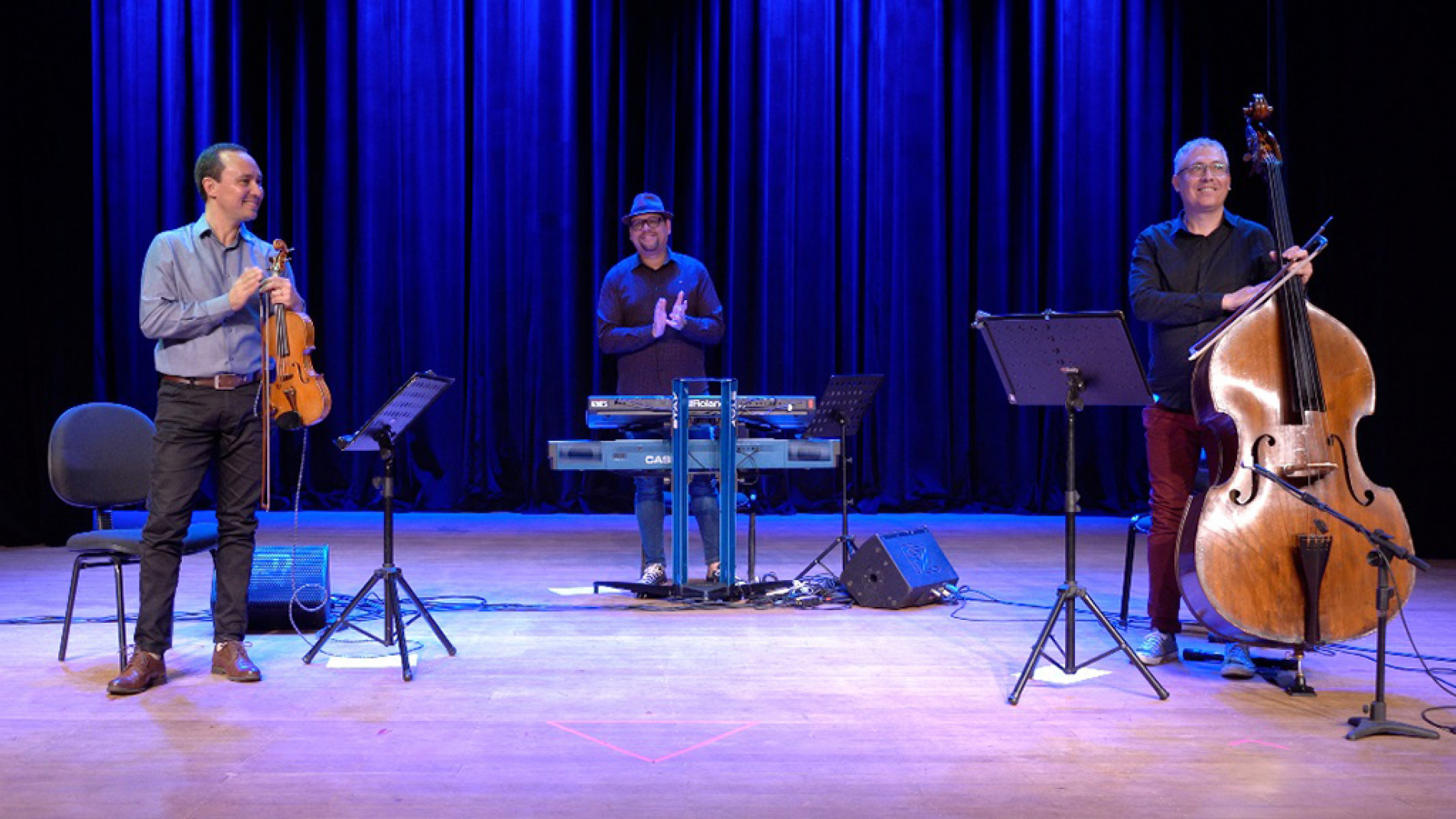 No palco, Trio busca resgatar e difundir a música instrumental nacional