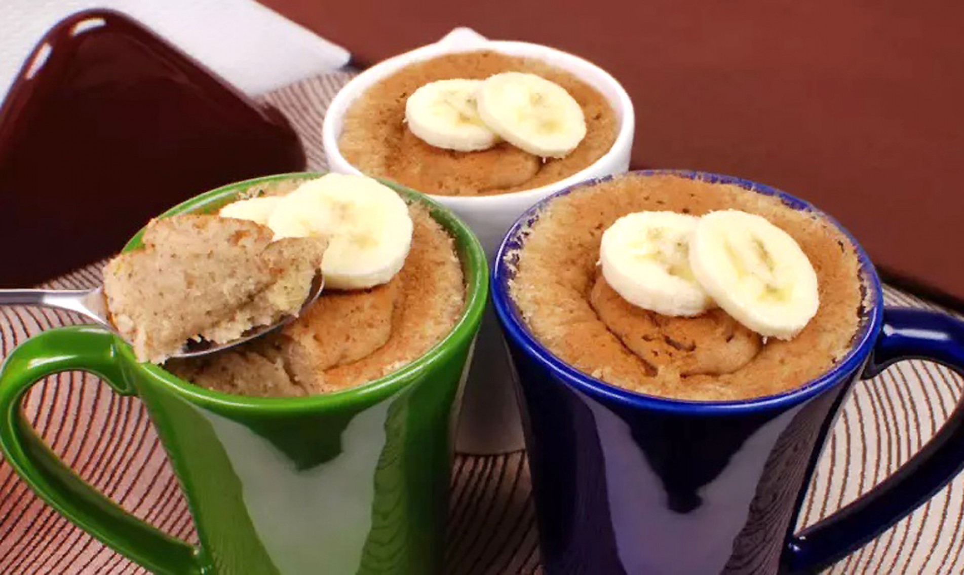 Bolo de caneca de banana
