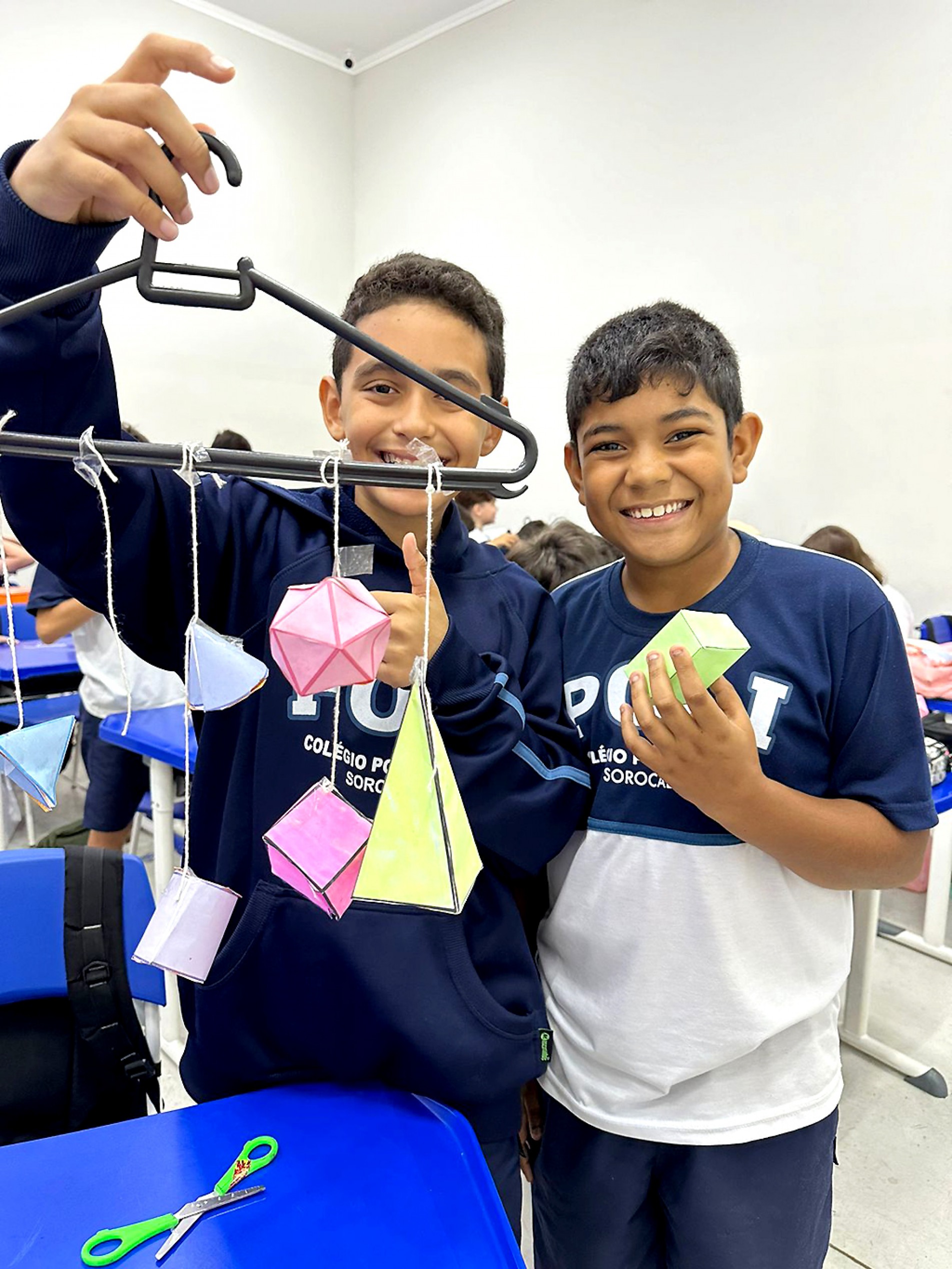 A diversão foi garantida na aula de matemática aliando conhecimento e aprendizado