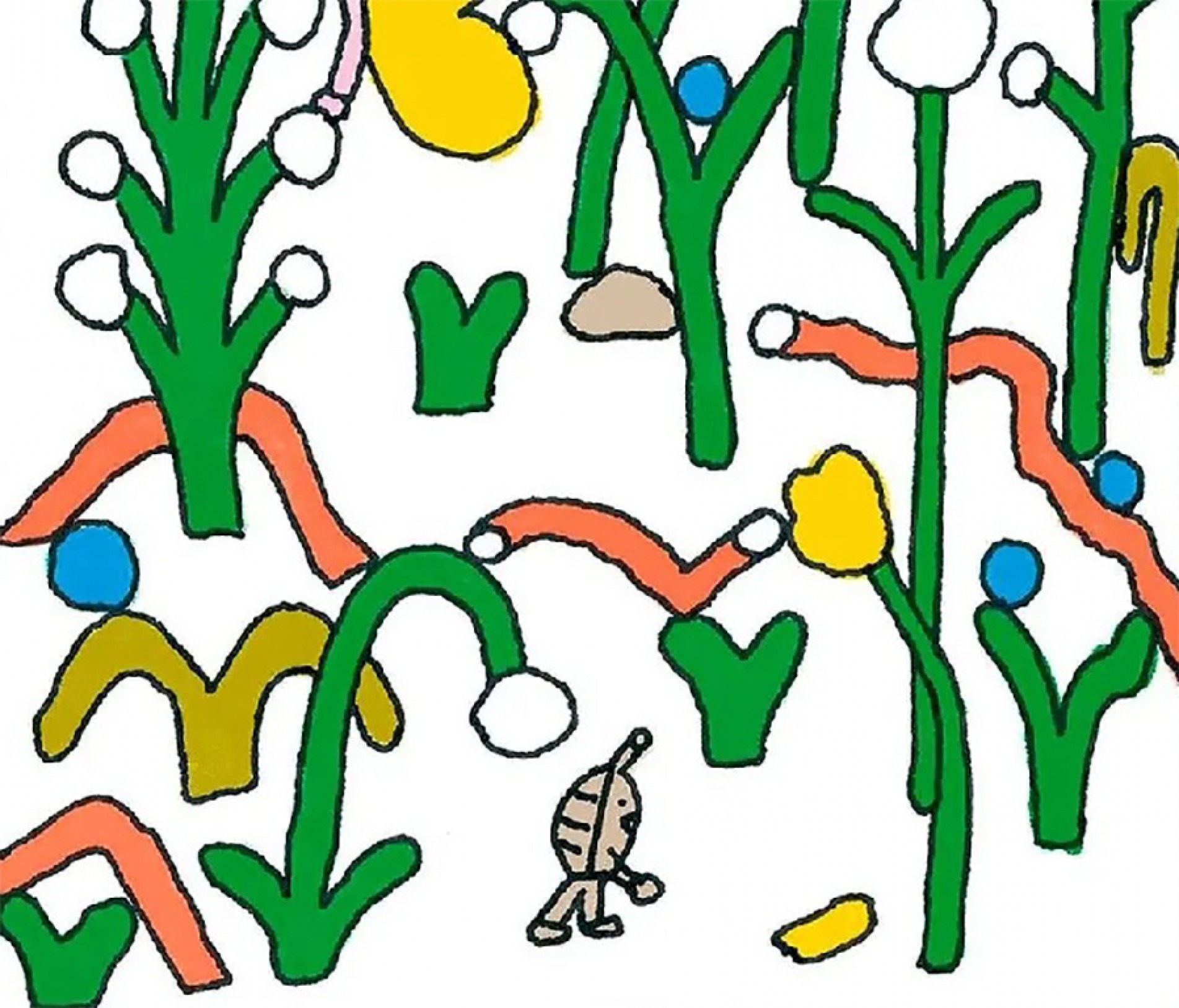 O tatu-bola, no divã conversa com a formiga sobre sua situação
