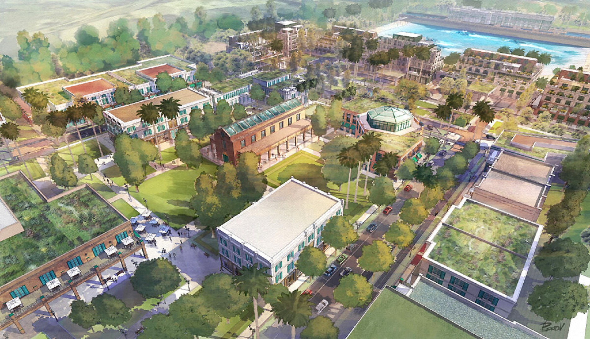 Projeto do Boa Vista Village, empreendimento da JHSF em Porto Feliz